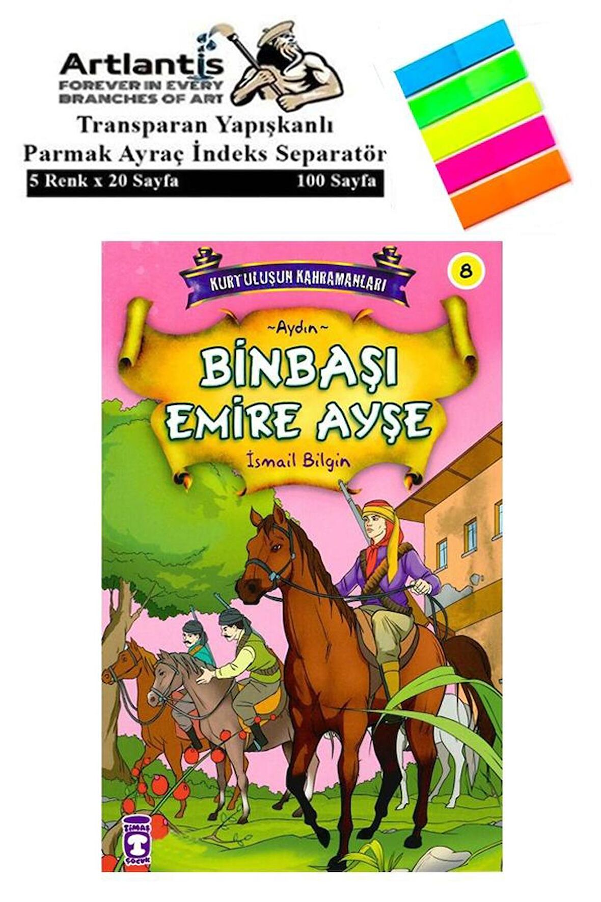 Binbaşı Emire Ayşe İsmail Bilgin 96 Sayfa Karton Kapak 1 Adet Fosforlu Transparan Kitap Ayraç 1 Paket