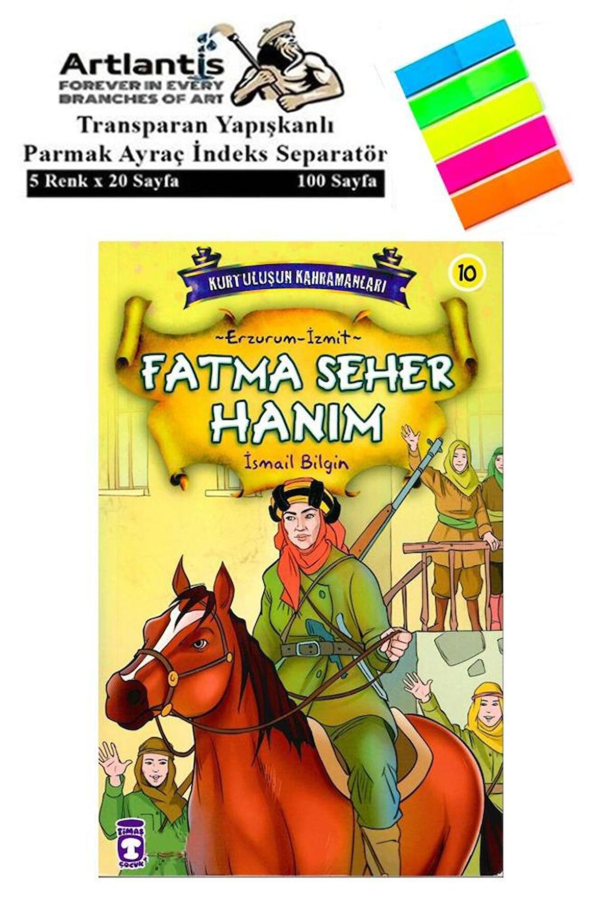 Fatma Seher Hanım İsmail Bilgin 95 Sayfa Karton Kapak 1 Adet Fosforlu Transparan Kitap Ayraç 1 Paket