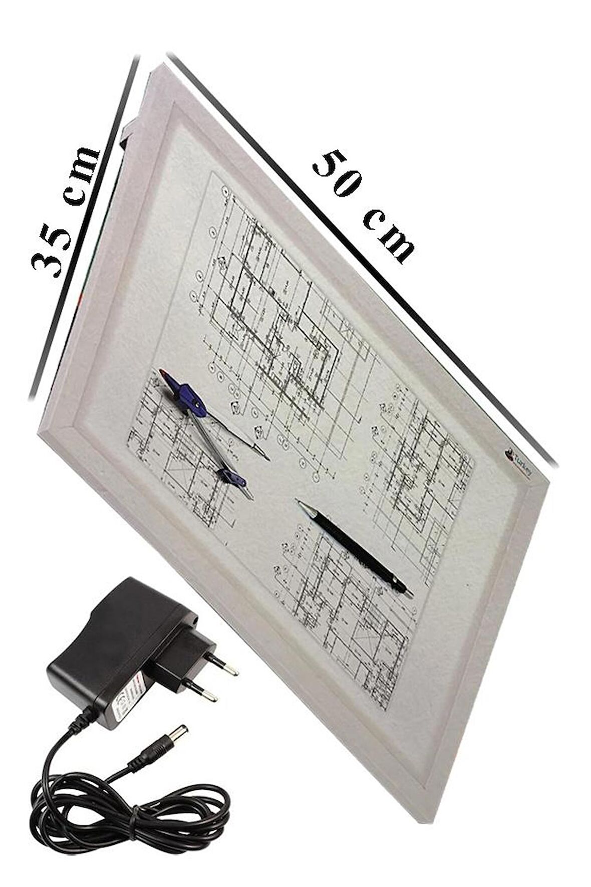 Led Işıklı Masa Üstü Çizim Masası 35x50 cm 1 Adet Teknik Proje Çizim Masası Masaüstü