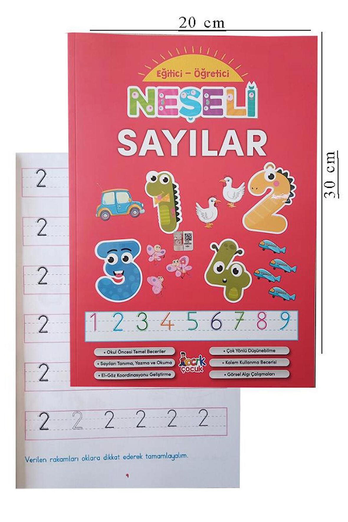 Neşeli Sayılar Eğitici ve Öğretici 1 Adet Okul Öncesi Sayıları Öğrenme Kitabı