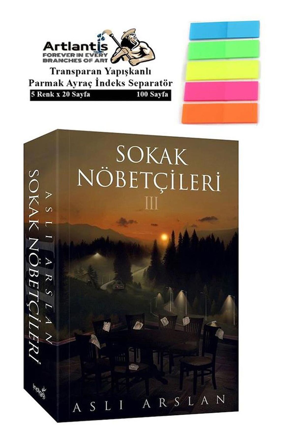 Sokak Nöbetçileri 3 624 Sayfa Karton Kapak 1 Adet Aslı Arslan Fosforlu Transparan Kitap Ayraç 1 Paket 