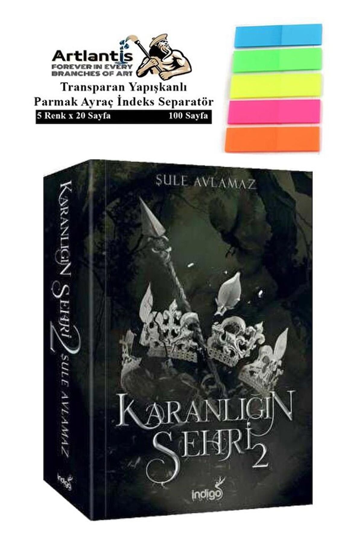 Karanlığın Şehri 2 769 Sayfa Karton Kapak Şule Avlamaz 1 Adet Fosforlu Transparan Kitap Ayraç 1 Paket