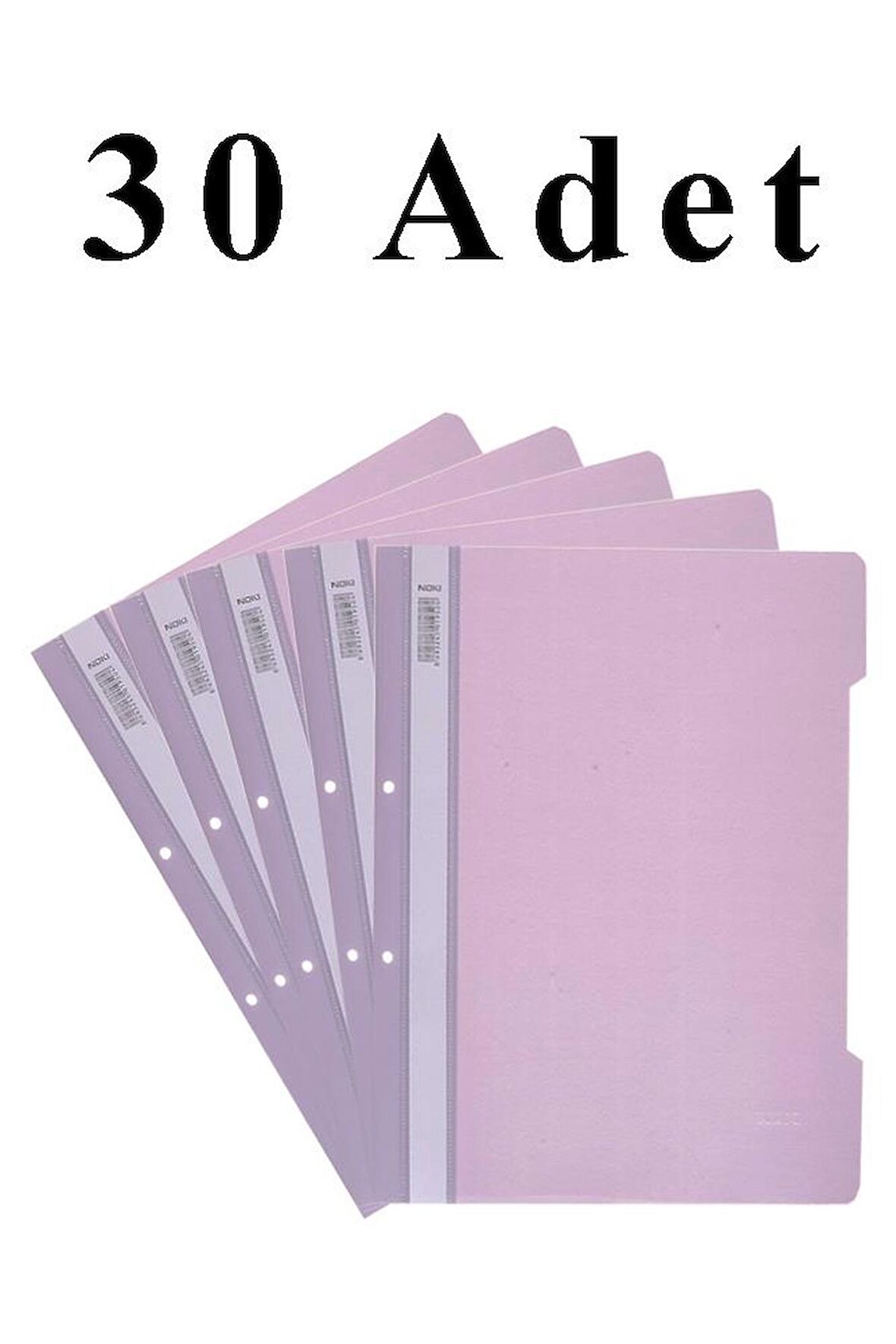 30 Adet A4 Lila Telli Dosya 1 Paket Ekonomik Kaliteli Telli Dosya Ofis Büro Okul