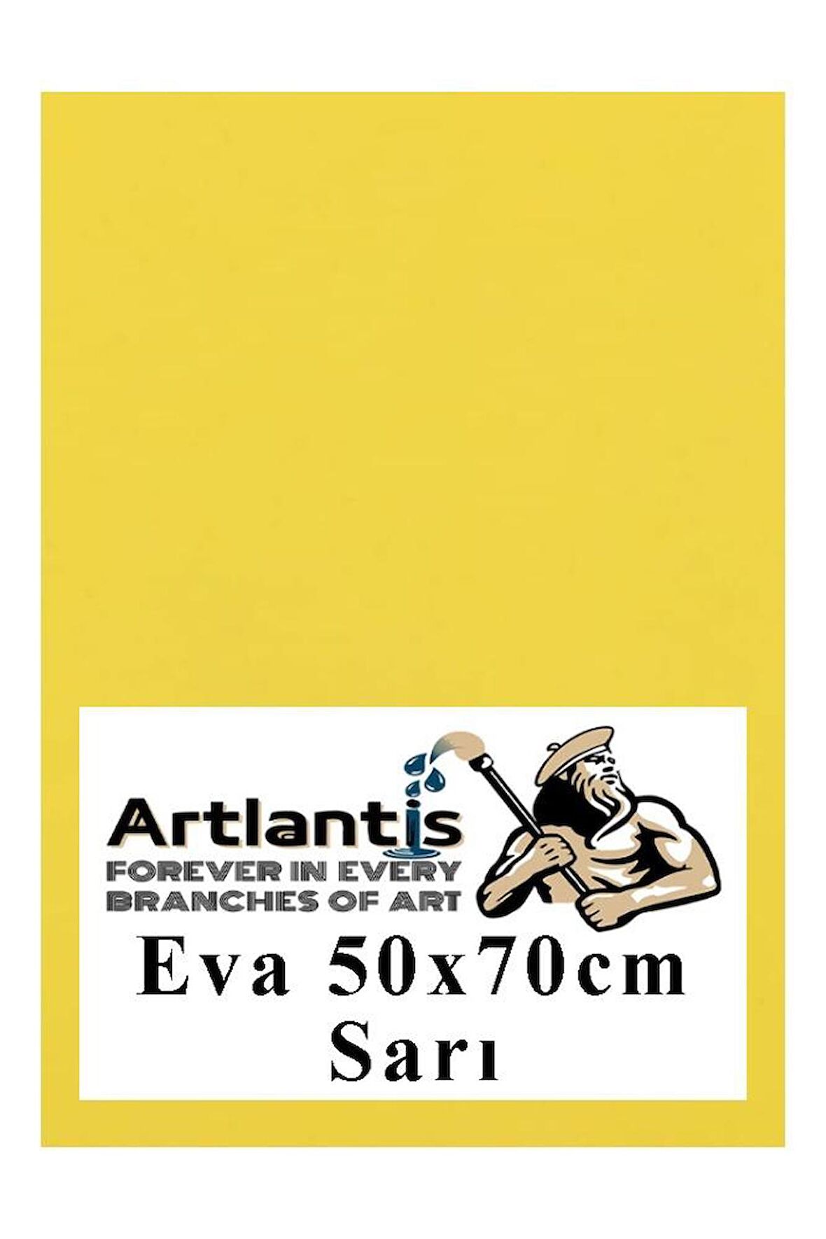 Sarı Eva 50x70 cm 1 Adet Eva Süngeri Okul Kreş Anasınıfı Elişi Etkinlikleri