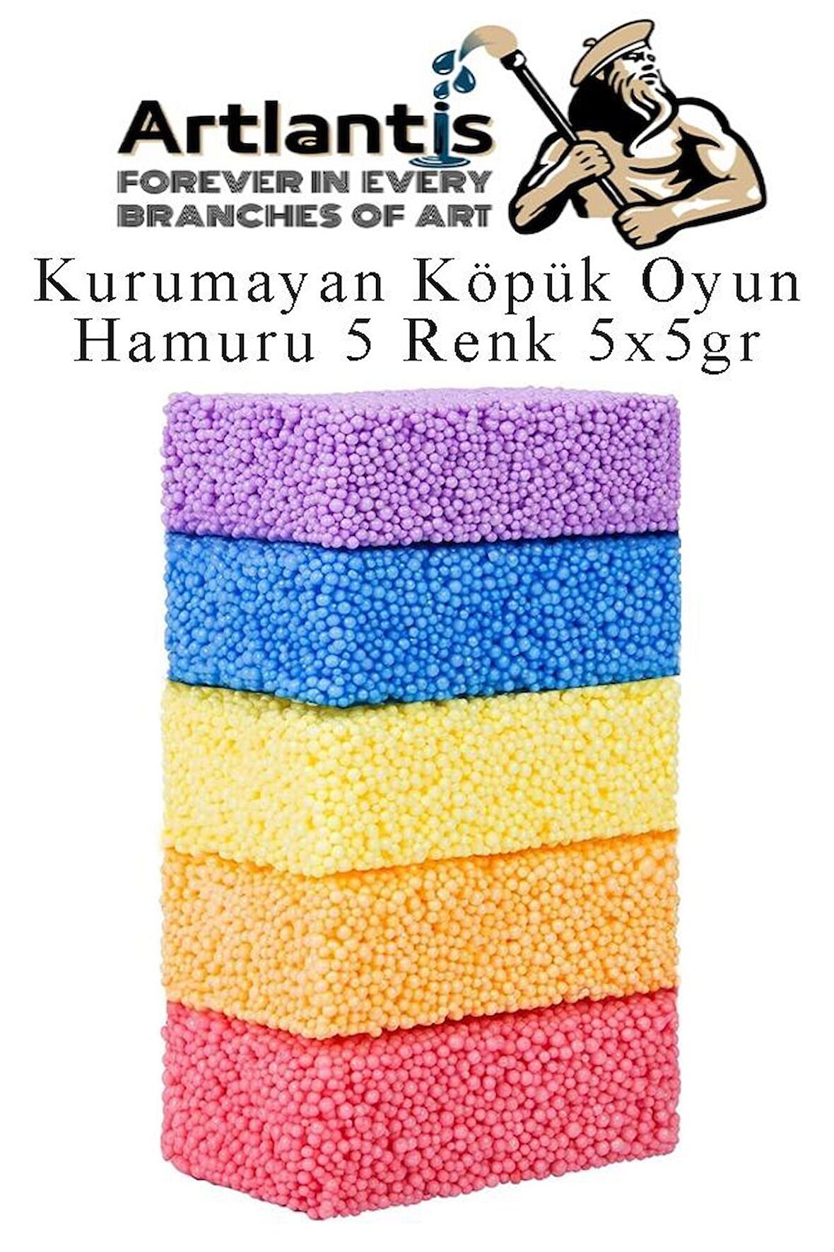 Köpük Hamur 5 Renk 5 Gr 1 Paket Kurumayan Köpük Oyun Hamuru Hafif Yumuşak Hamur Okul Öncesi Anasınıfı Kreş Etkinlikleri