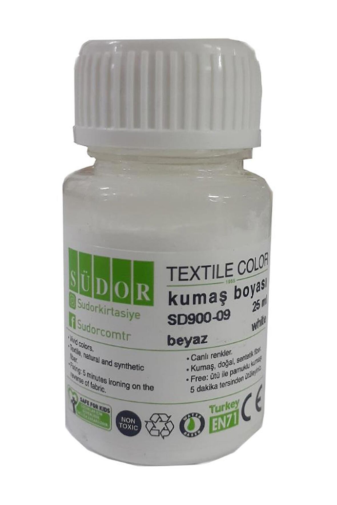 Kumaş Boyası Tişört Çanta Tekstil Boyası 25 ml 1 Adet Südor Kumaş Boyası Tek Şişe 1 Adet