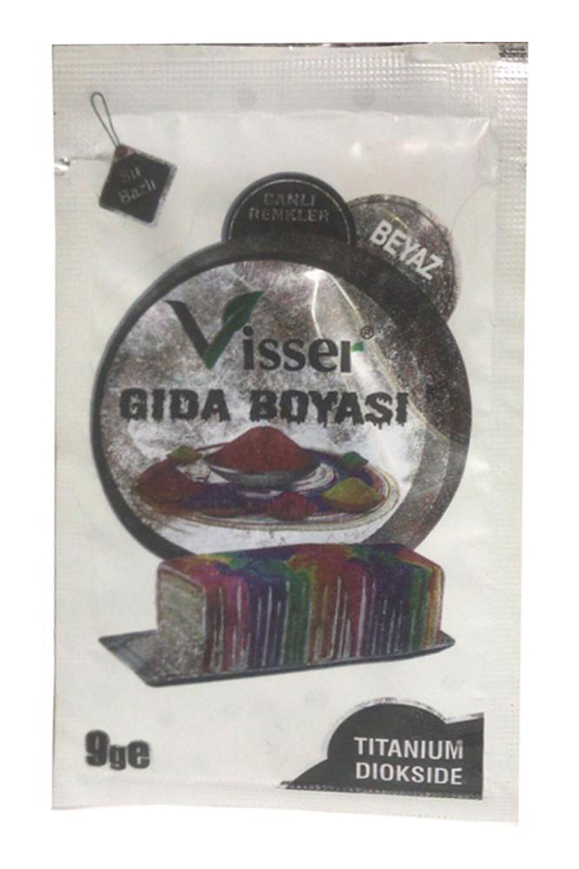 Gıda Boyası Toz 9 gr 1 Adet Su Bazlı Toz Gıda Visser Pasta Boyası Hamur Boyası Deney Yapımı Oyun Hamuru