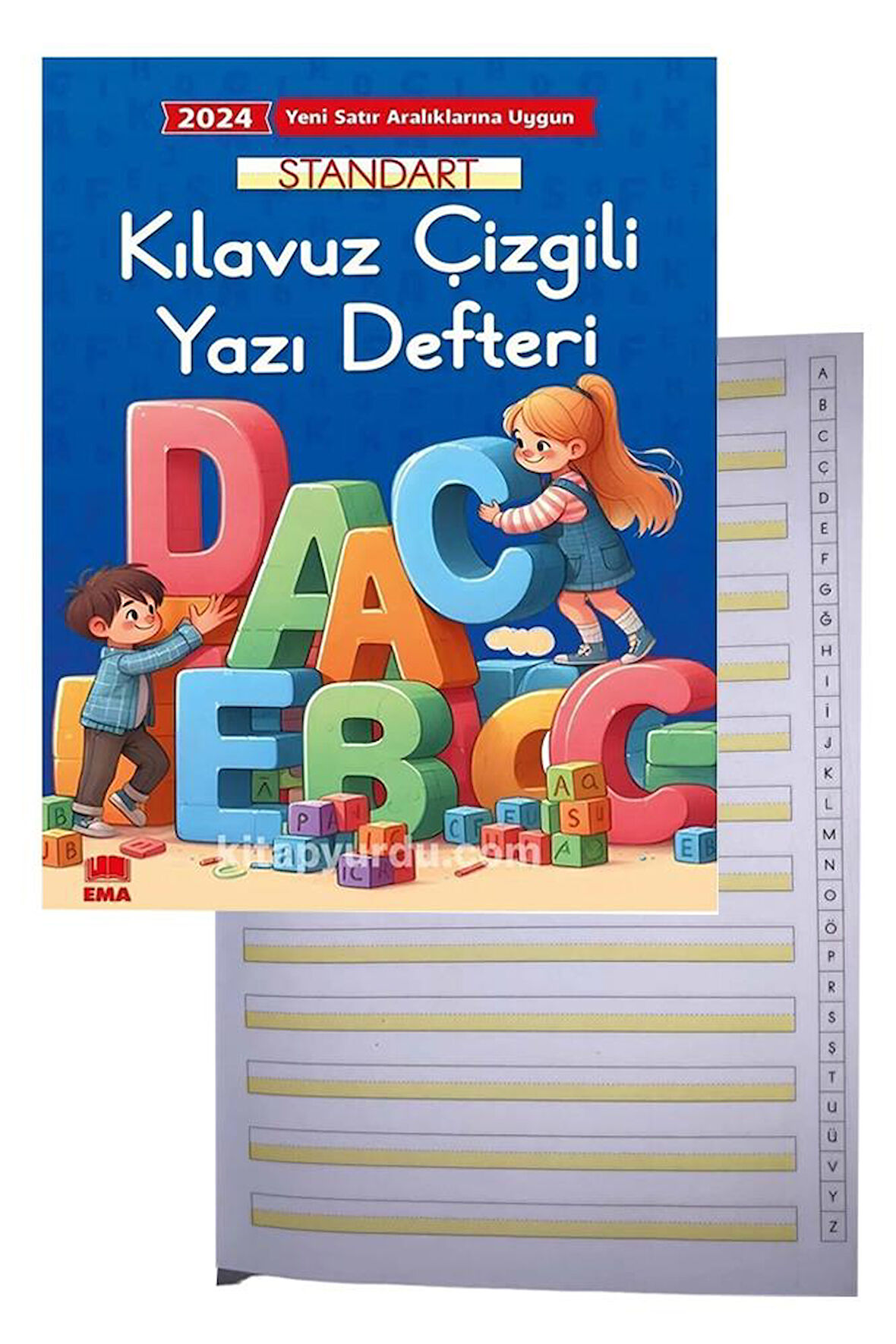 Yeni Müfradat Güzel Yazı Defteri A4 19x27 cm 24 Yaprak 1 Adet Standart Kılavuz Çizgili Yazı Defteri Satır Aralıklarına Uygun