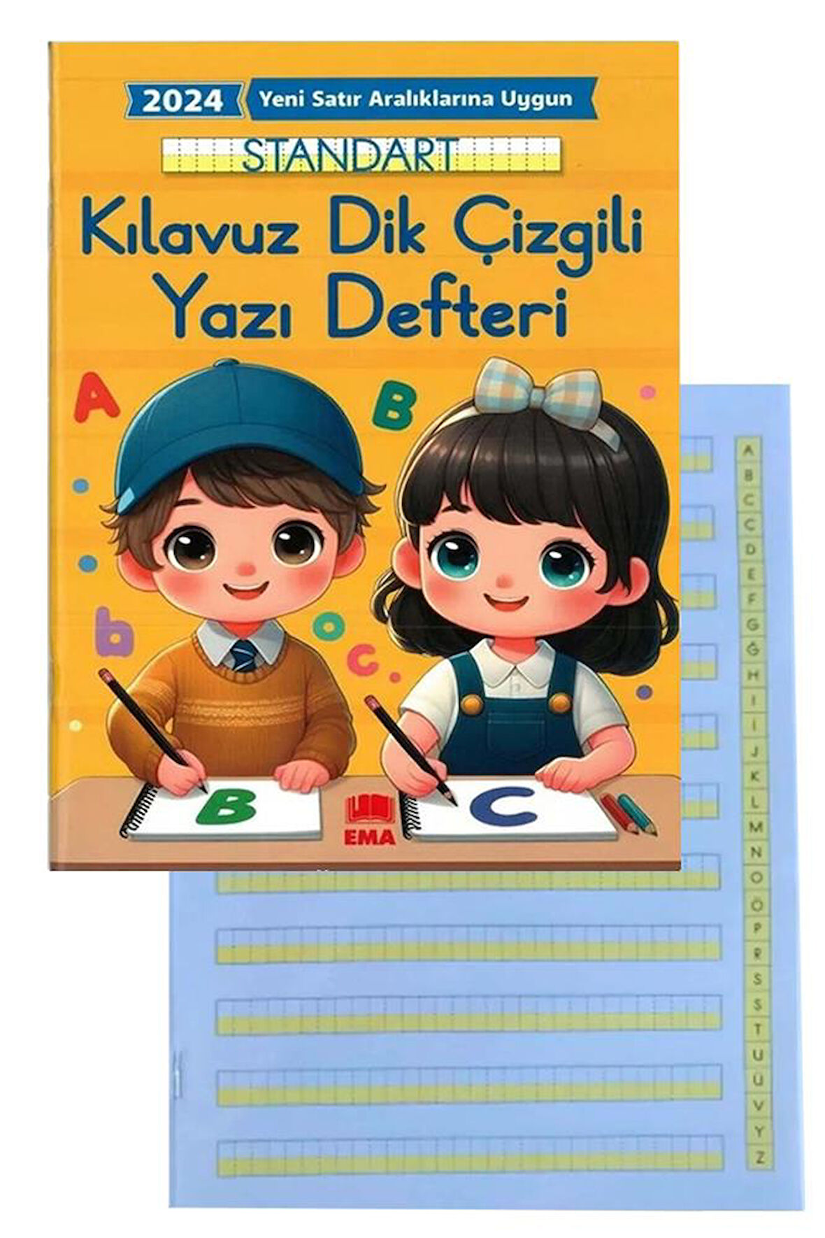 Yeni Müfradat Güzel Yazı Defteri Orta Boy 16.5x24  24 Yaprak 1 Adet Standart Kılavuz Dik Çizgili Yazı Defteri Satır Aralıklarına Uygun