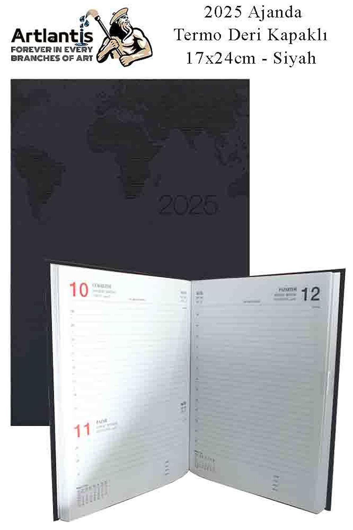 2025 Ajanda Ciltli Termo Kapak 1 Adet 17x24 cm Ajanda 2025 Çizgili Ajanda Günlük Planlayıcı Termo Kapak 7000 Ofis Okul