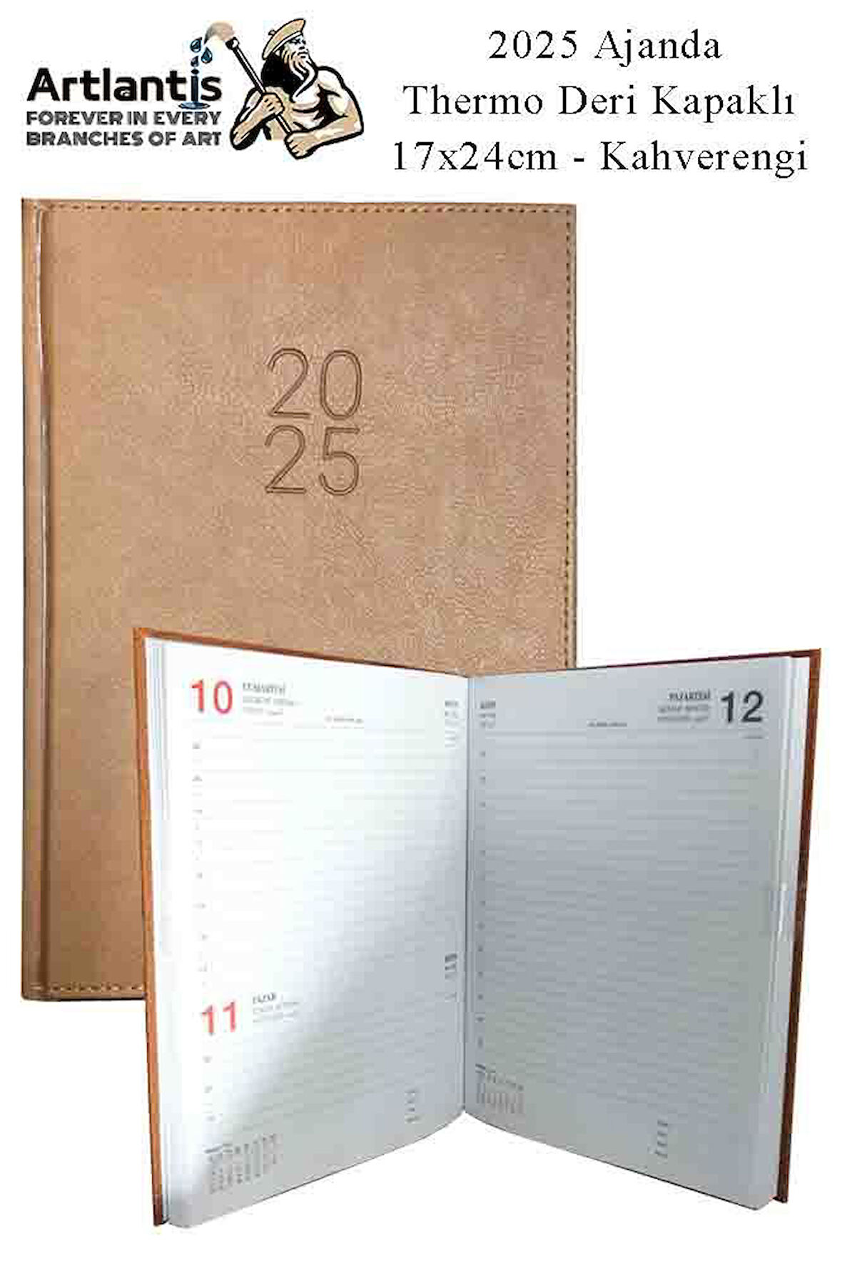 2025 Ajanda Ciltli Thermo Kapak 1 Adet 17x24 cm Ajanda 2025 Çizgili Ajanda Günlük Planlayıcı Termo Kapak 997 Ofis Okul Büro