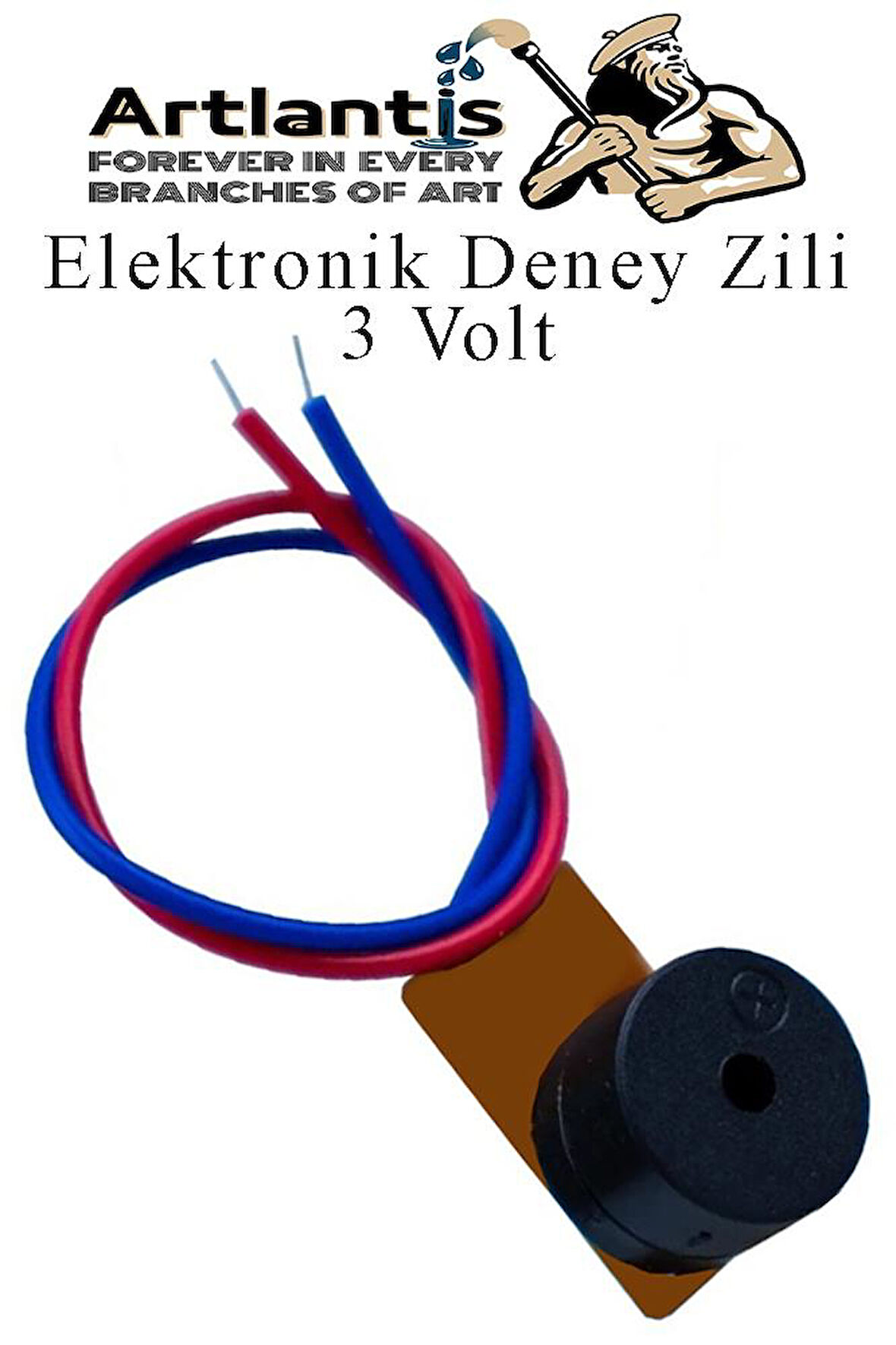 Elektronik Deney Zili 1 Adet Deney Proje Tasarım Zili 3 Volt Alarm Sinyal Zili Haparlör Mini Zil