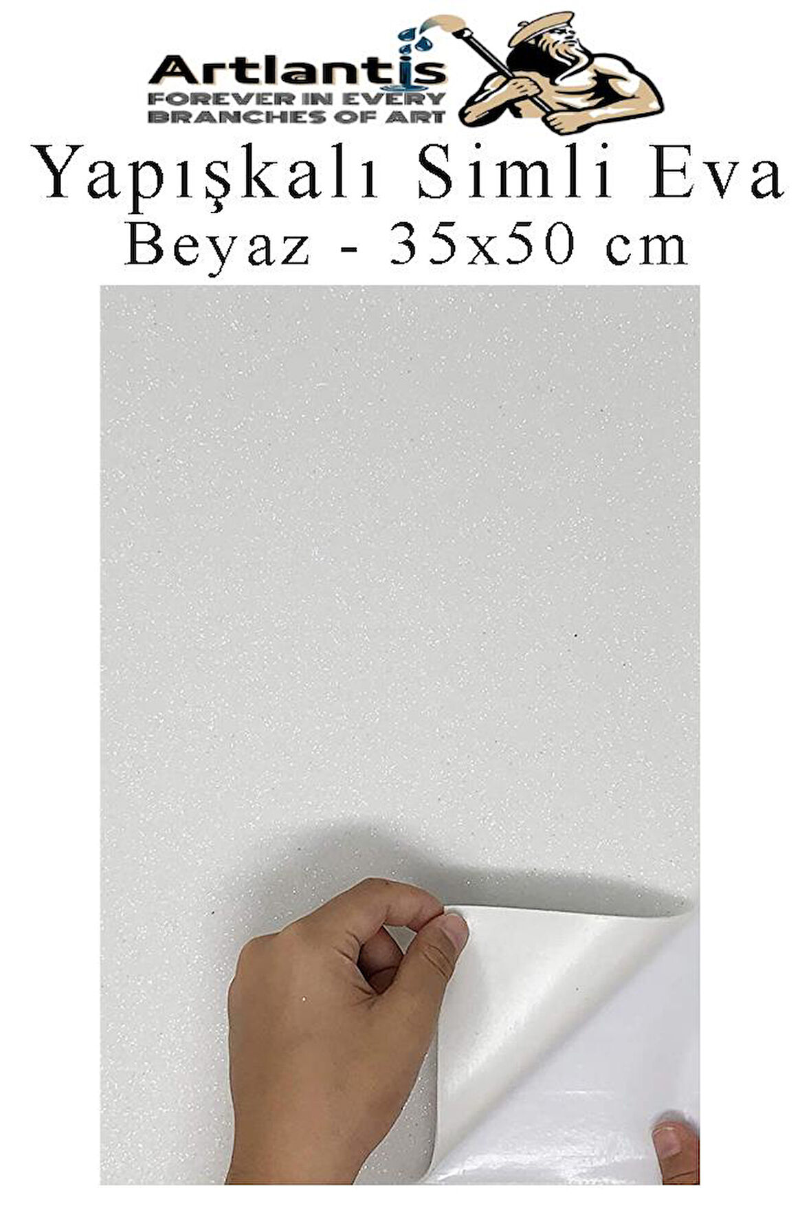 Yapışkanlı Simli Eva 35x50 cm 1 Adet Simli Yapışkanlı Eva Süngeri Okul Kreş Anasınıfı Elişi Etkinlikleri Hobi