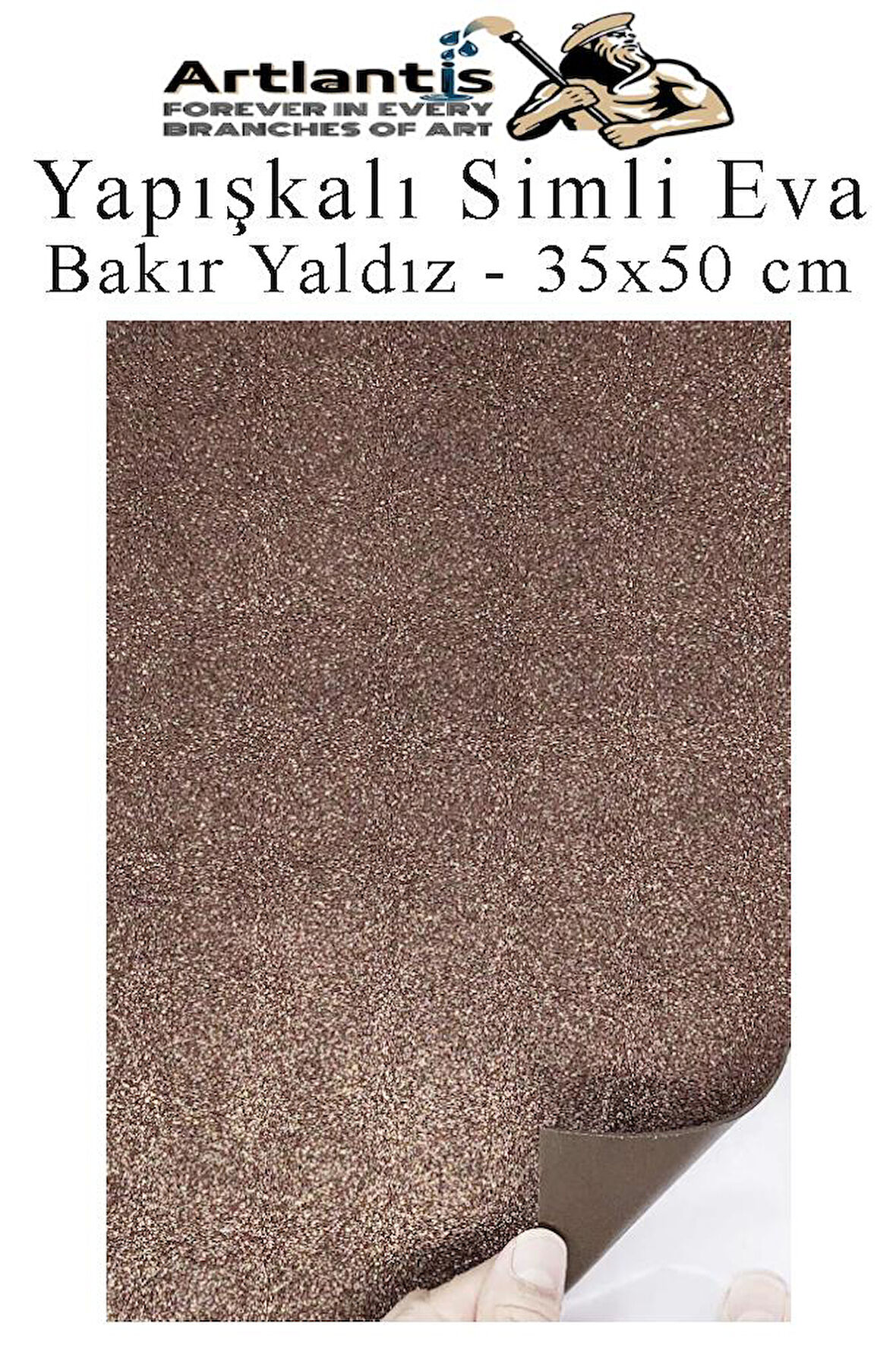 Yapışkanlı Simli Eva 35x50 cm 1 Adet Simli Yapışkanlı Eva Süngeri Okul Kreş Anasınıfı Elişi Etkinlikleri Hobi