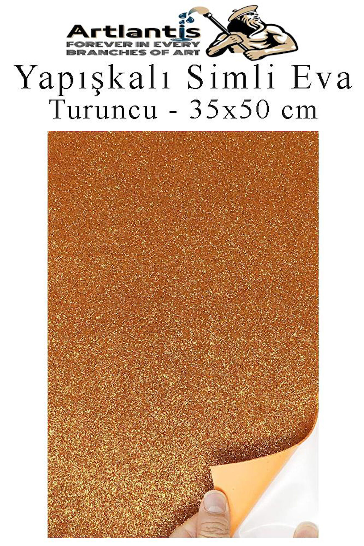 Yapışkanlı Simli Eva 35x50 cm 1 Adet Simli Yapışkanlı Eva Süngeri Okul Kreş Anasınıfı Elişi Etkinlikleri Hobi