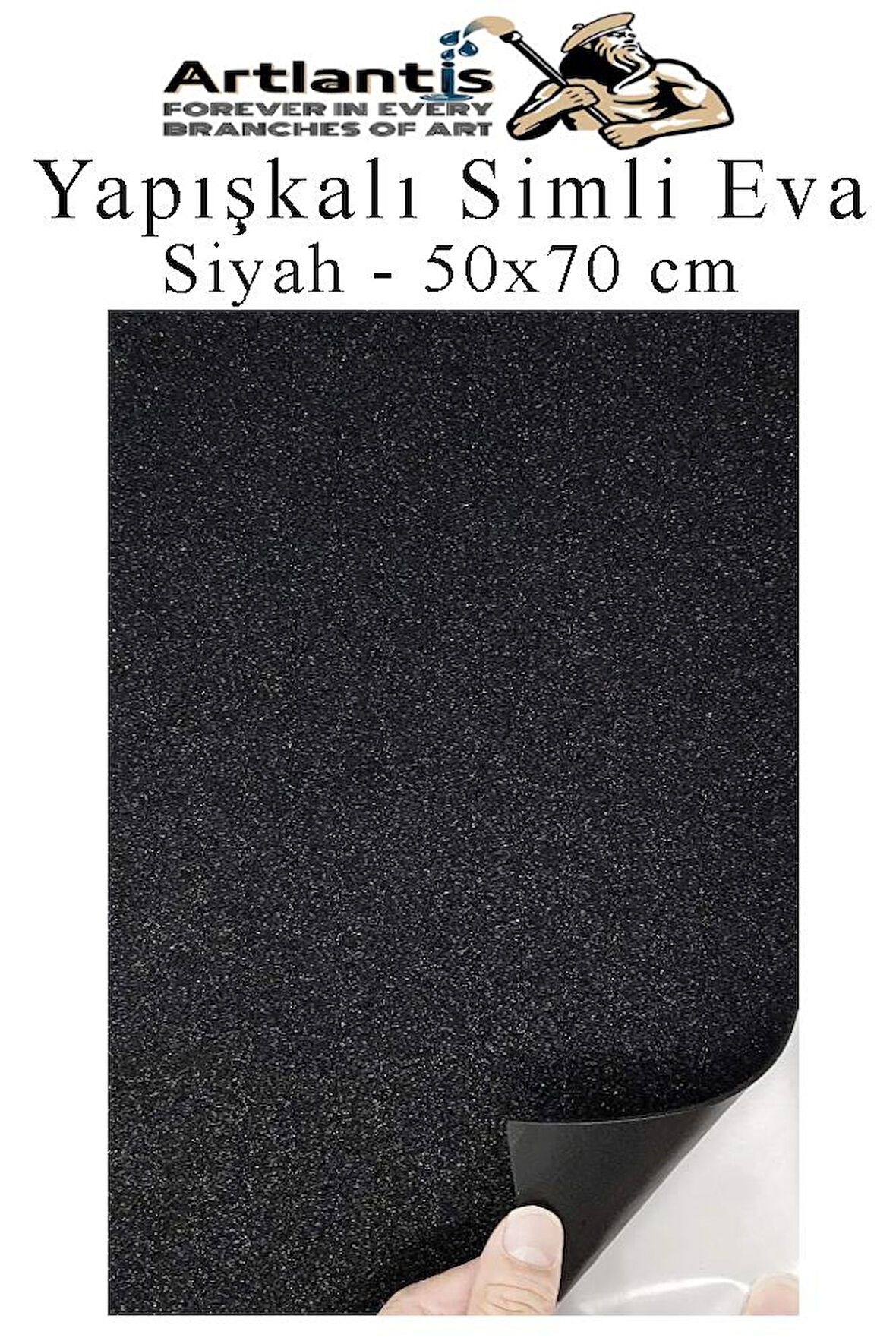 Yapışkanlı Simli Eva 50x70 cm 1 Adet Simli Yapışkanlı Eva Süngeri Okul Kreş Anasınıfı Elişi Etkinlikleri Hobi