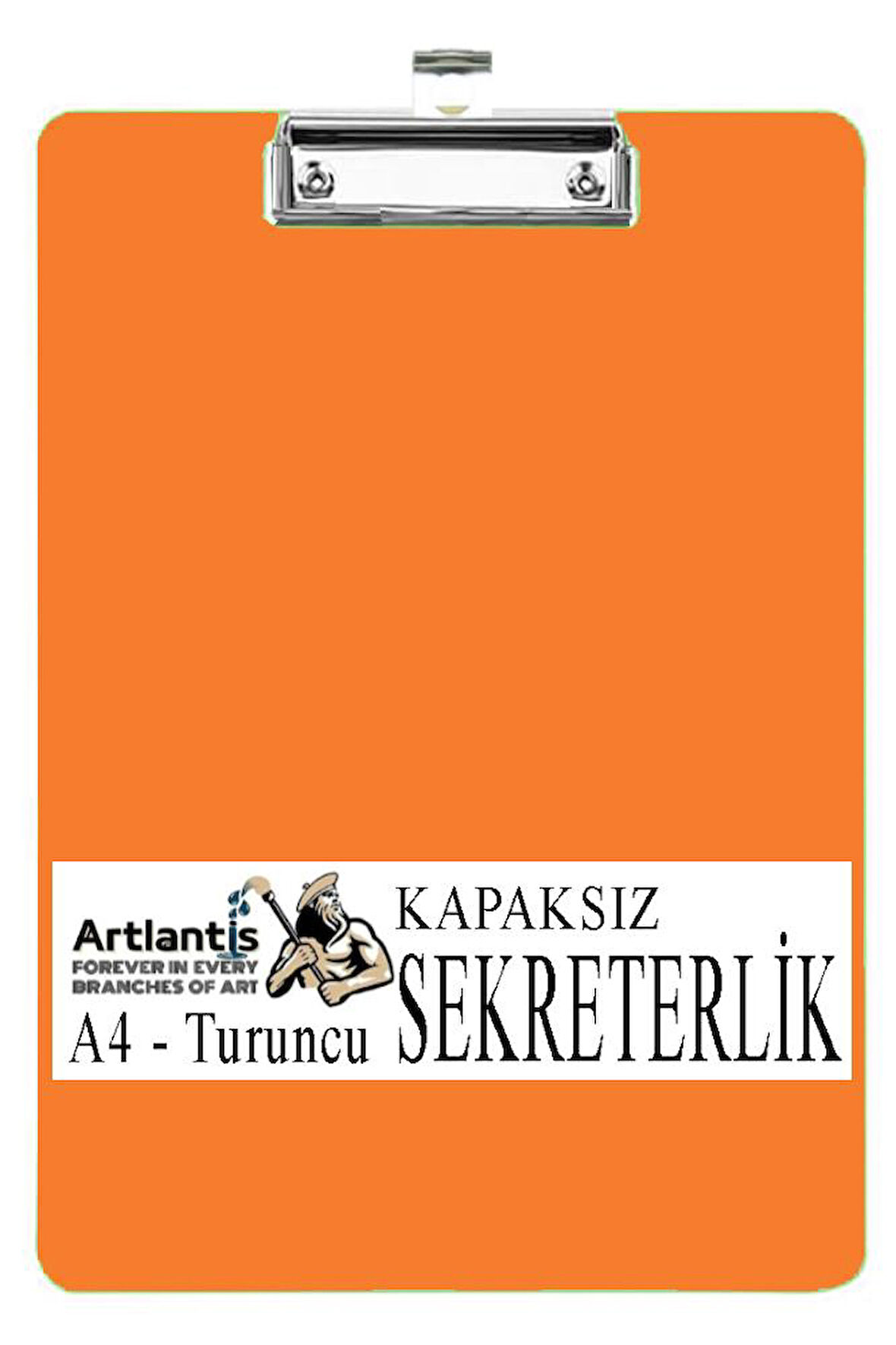 Sekreterlik Kapaksız A4 1 Adet Renkli A4 Kapaksız Sekreterlik Klipsli Metal Mekanizmalı 80 Yaprak Kapasiteli