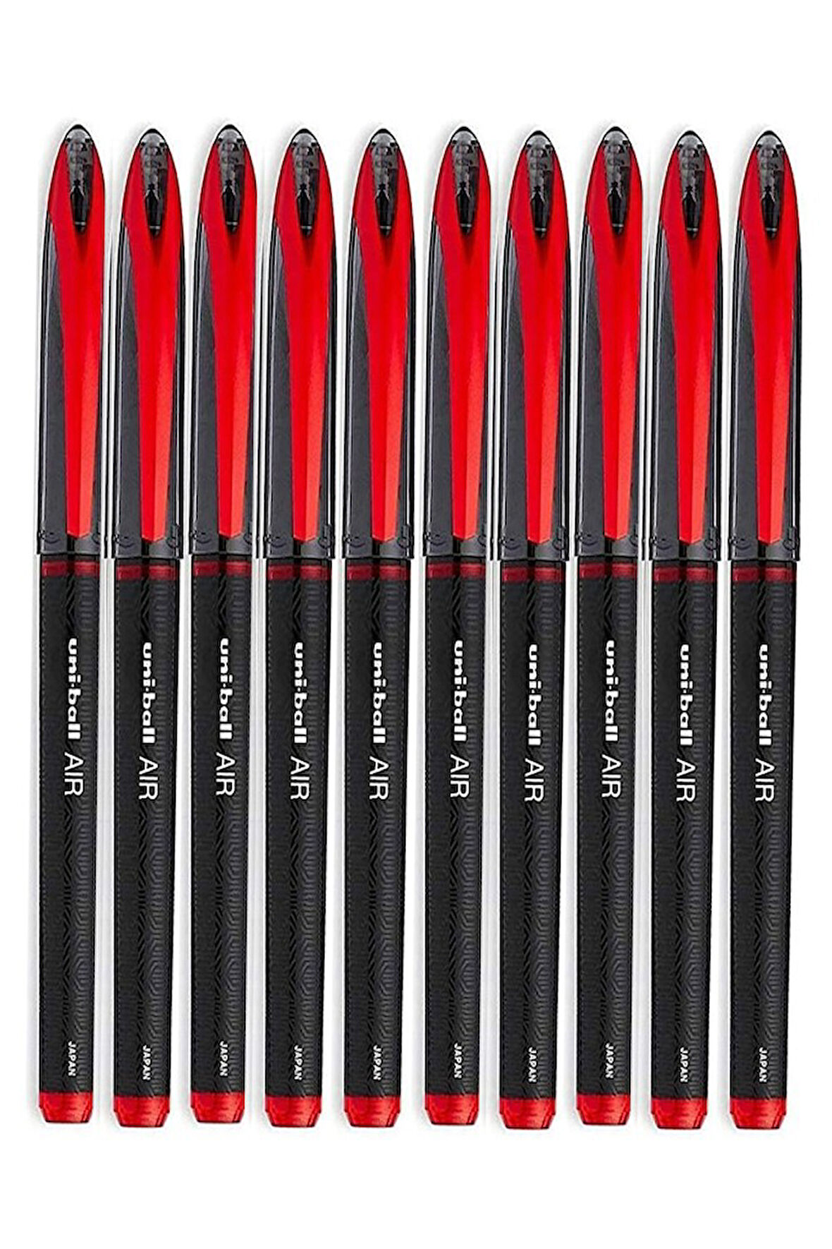Kırmızı Pilot Kalem 10 Adet Uniball Air Mikro 0.5 mm Roller Pilot Kalem Uba-188-M Roller Uçlu Likit Mürekkep Jel Kalem