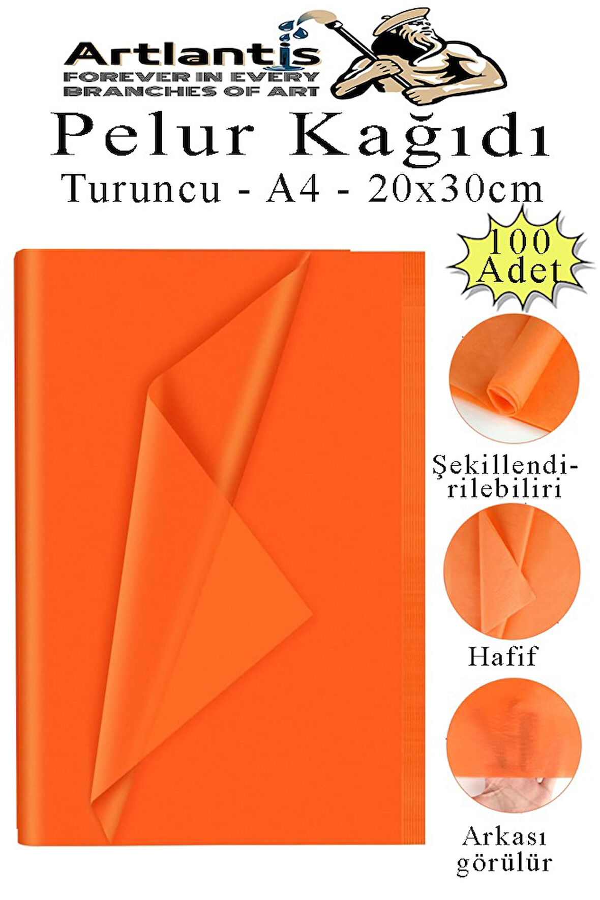 Pelur Kağıdı Renkli 100 lü 1 Paket A4 Pelur Kagıt Moda Tasarım Tekstil Hediye Paketleme Ambalaj Kağıdı Parti Doğum Günü