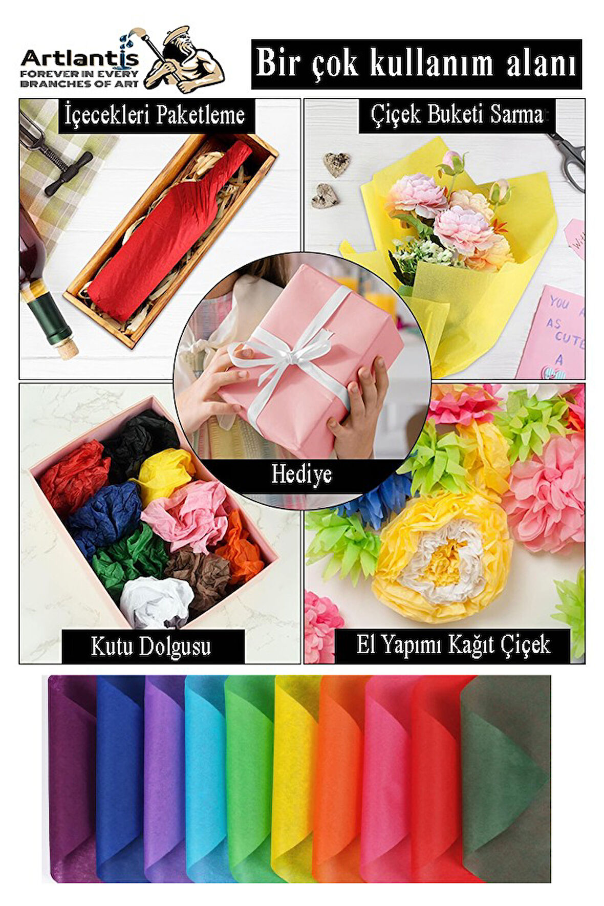 Kırmızı Pelur Kağıdı 100 lü 1 Pkt A4 Pelur Kagıt Moda Tasarım Tekstil Hediye Pketleme Ambalaj Kağıdı Parti Doğum Günü