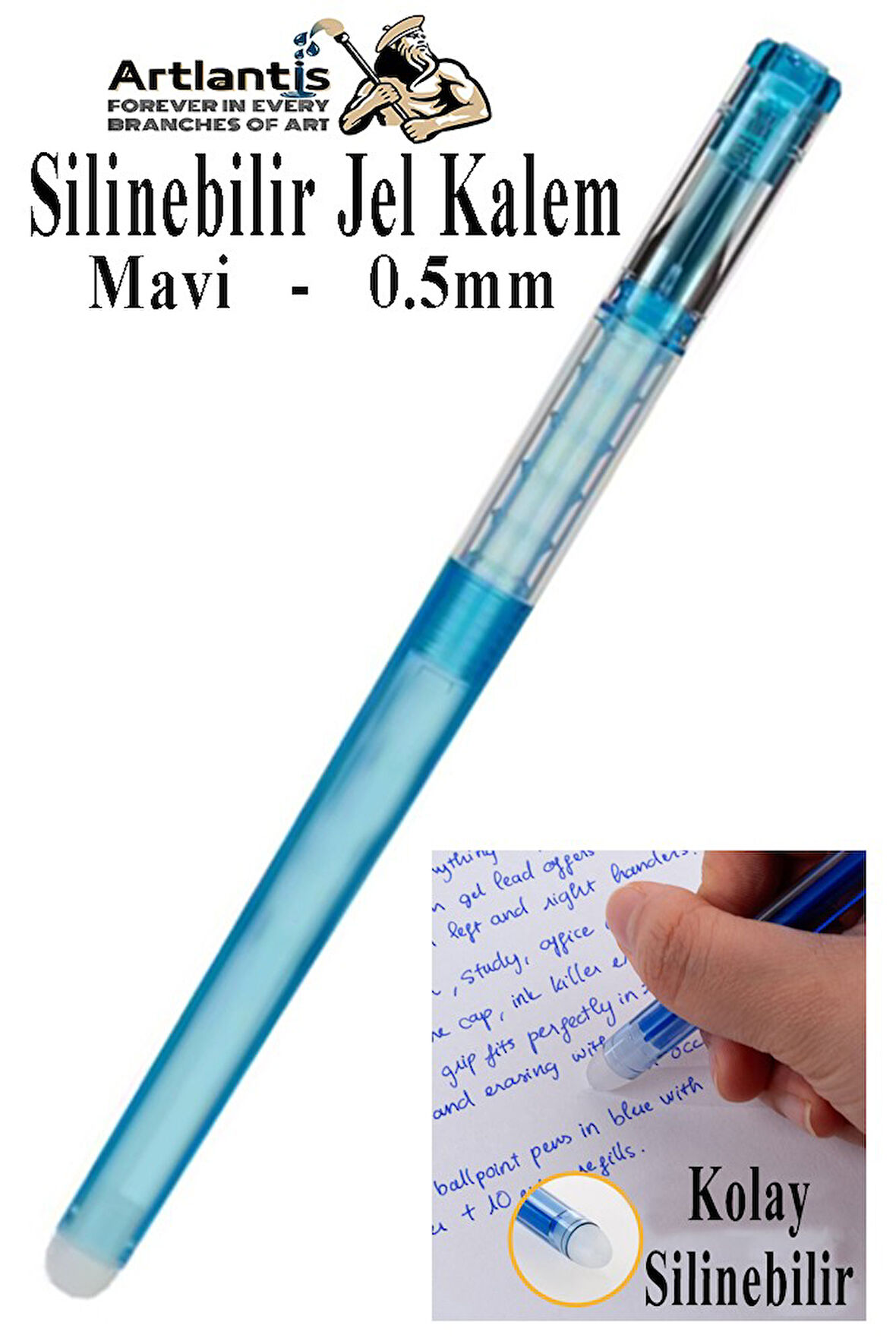 Silinebilir Jel Kalem Mavi 1 Adet Silinebilir Tükenmez Kalem Pilot Kalem Mürekkepli Kolay Silinebilir Kumaş Kalemi