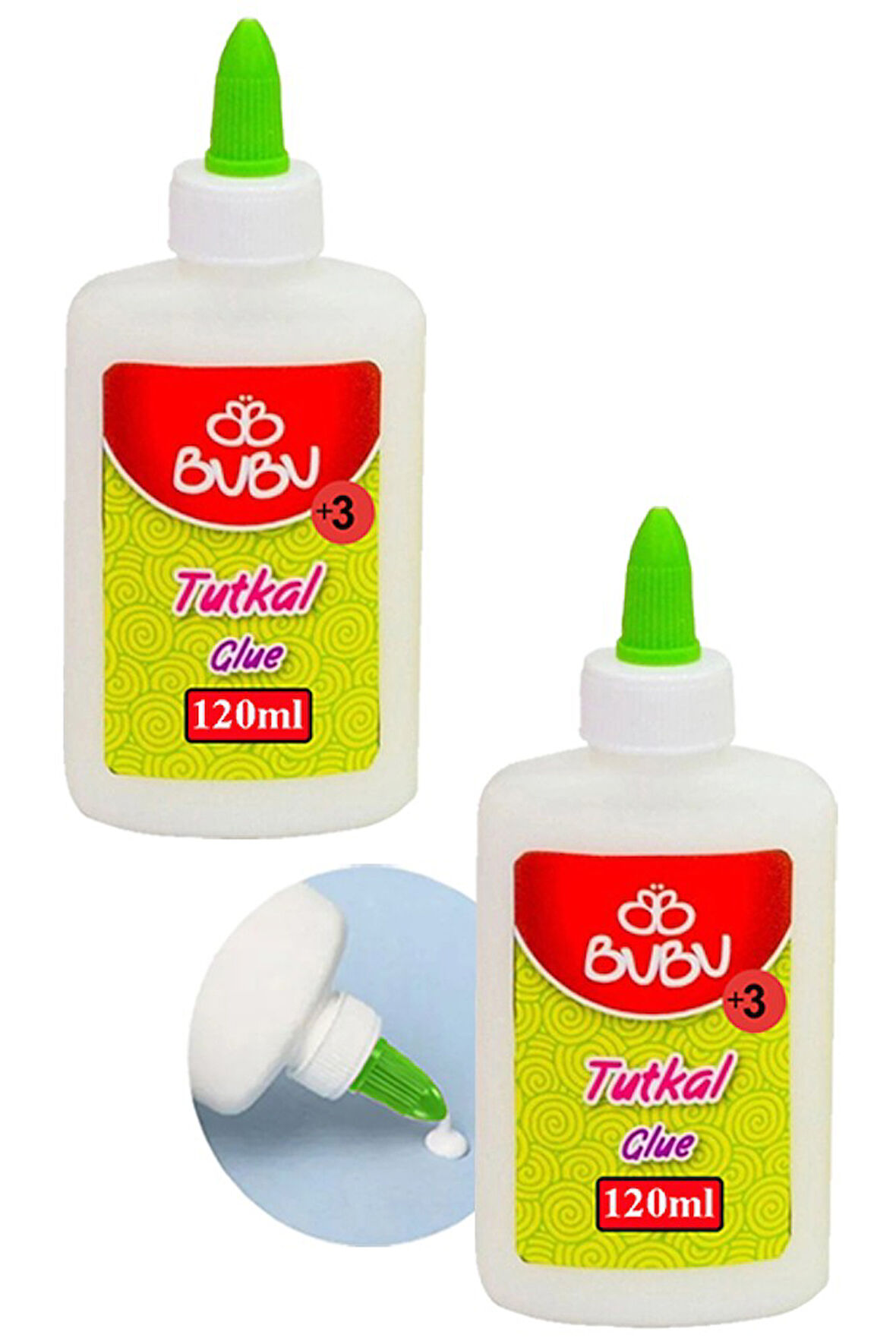 Beyaz Tutkal 120 ml 2 Adet Bubu Beyaz Mobilya Tutkalı 150 gr Ahşap Tutkalı Su Bazlı Çok Amaçlı Beyaz Tutkal
