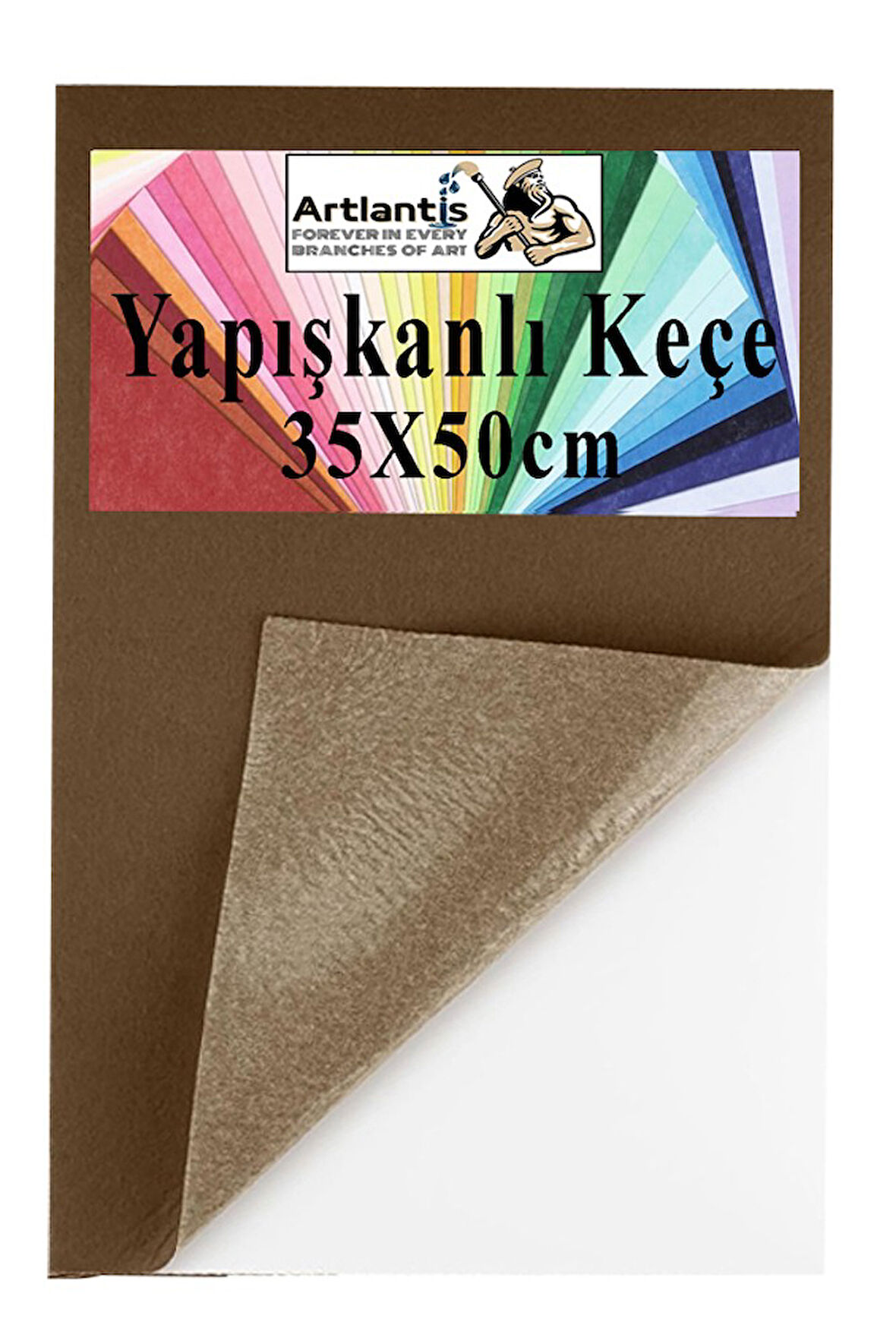 Yapışkanlı Keçe 35x50 cm 1 Adet 2.0 mm Kendinden Yapışkanlı Renkli Hobi Keçesi Elişi Keçe Kumaşı Anasınıfı Kreş Etkinlik