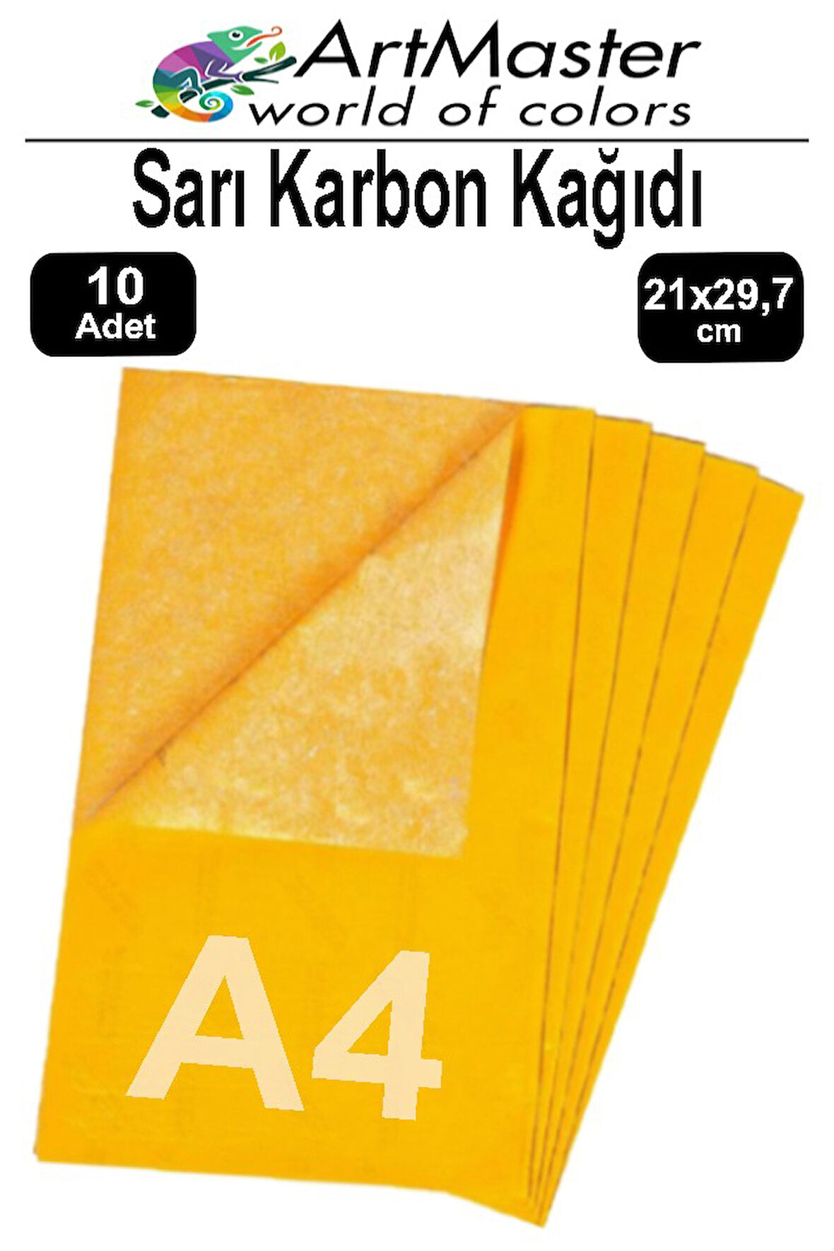 Karbon Kağıdı A4 Sarı 10 Adet 21x29,7 cm Transfer Kağıdı Kopya Kağıdı Renkli Karbon Kağıdı Ahşap Seramik Metal Cam