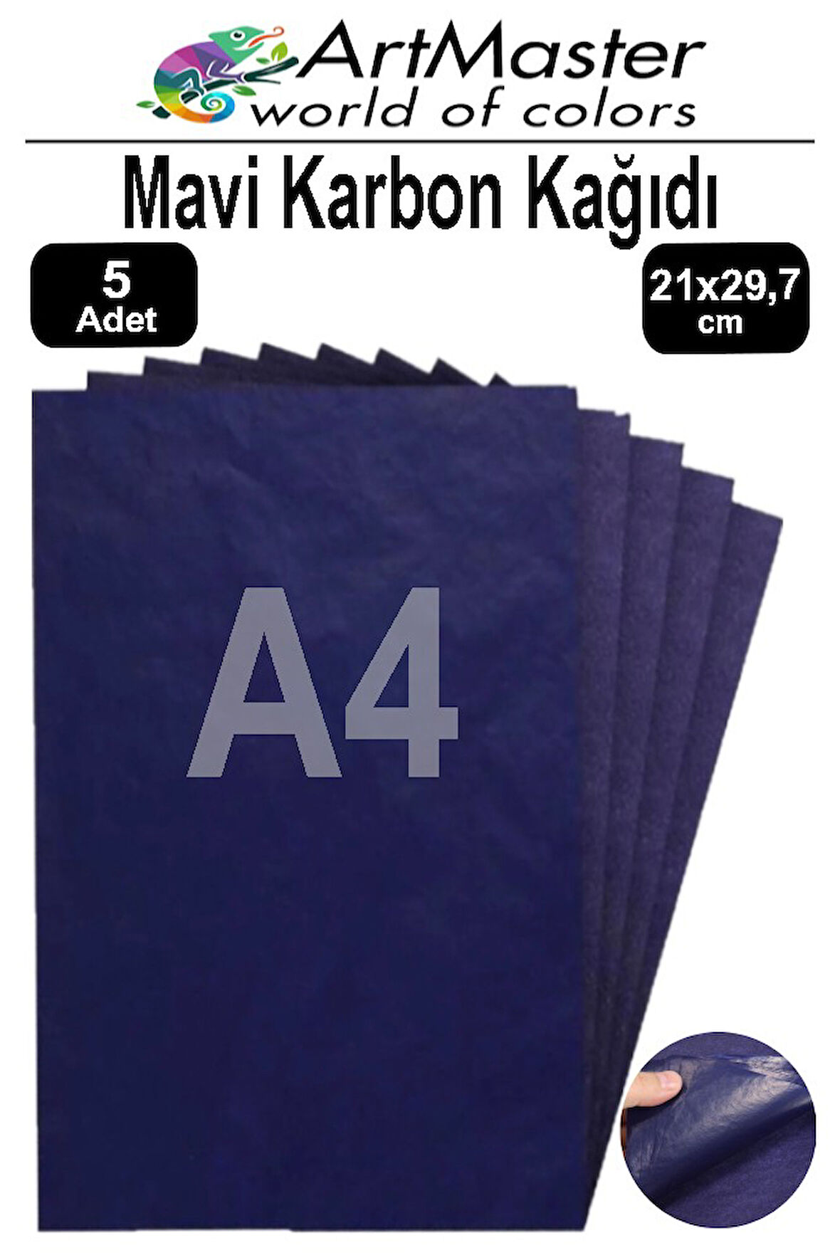 Karbon Kağıdı A4 Mavi 5 Adet 21x29,7 cm Transfer Kağıdı Kopya Kağıdı Renkli Karbon Kağıdı Ahşap Seramik Metal Cam