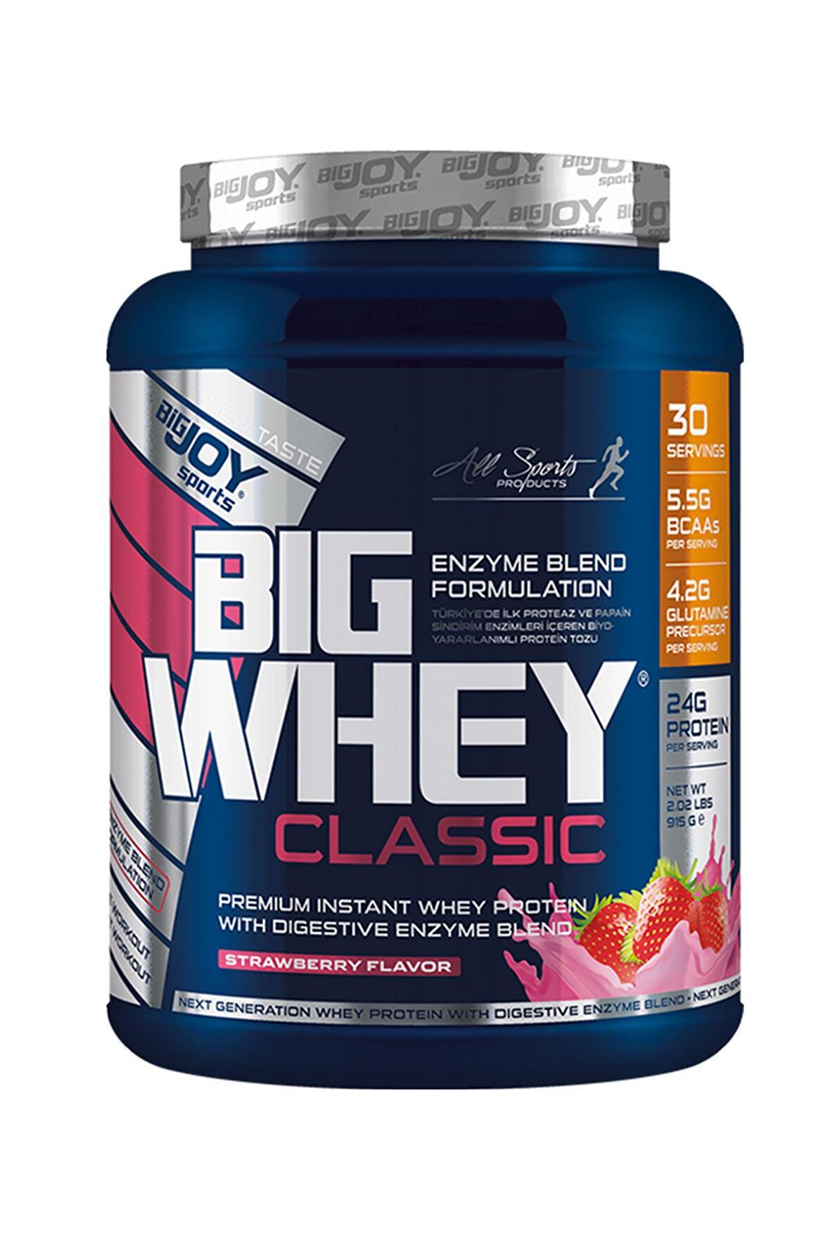 Bigjoy Sports Bigwhey Whey Protein Tozu Classic 915 Gram Çilek 