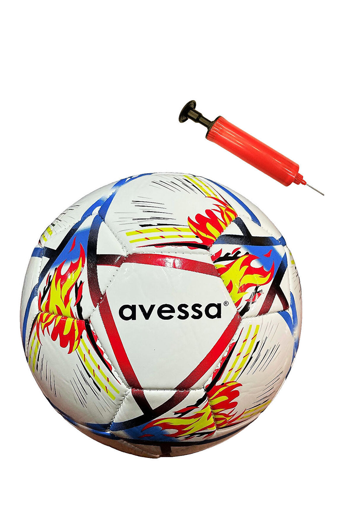 Avessa FT150-100MB Futbol Topu Mavi-Beyaz 3 Astar Pompalı