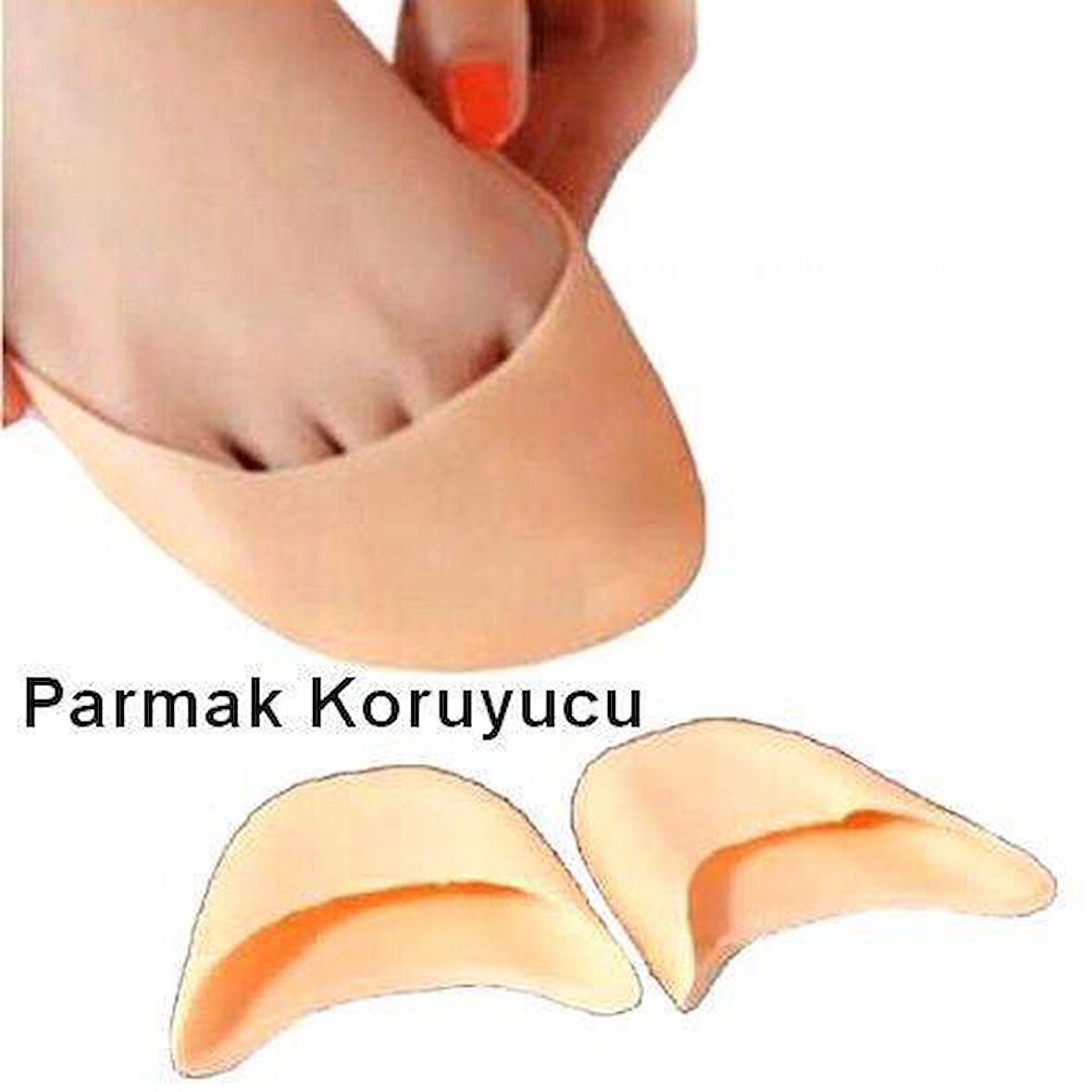 2 li Silikon Parmak Gömleği Ayak Parmak Nasır Koruyucu