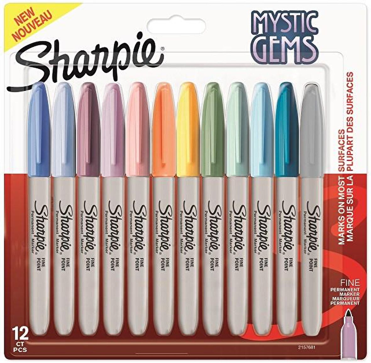 Sharpie Mystic Gems Fine Permanent Markör 12'li