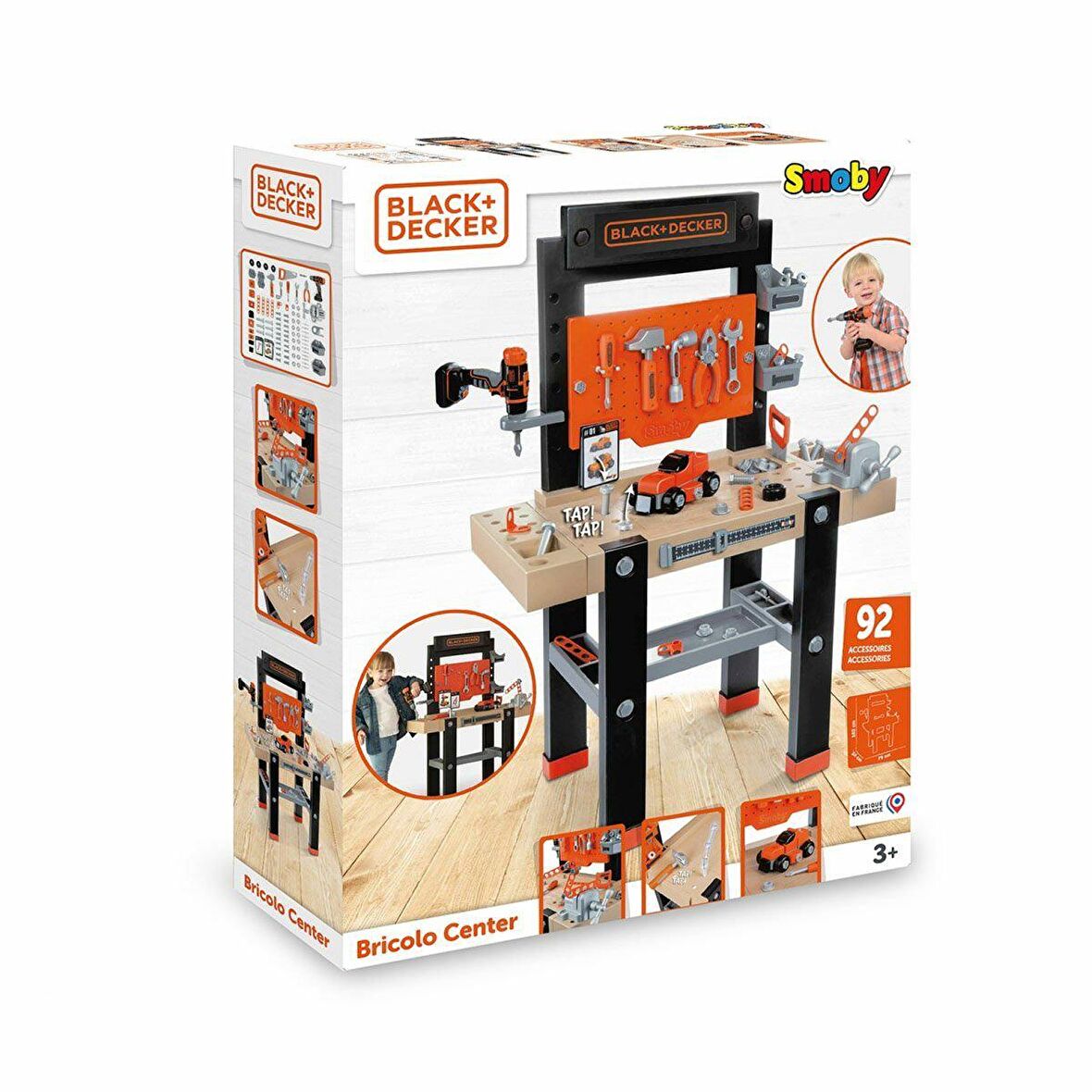 7600360727 Black & Decker Bricolo Center Workbench-Smoby