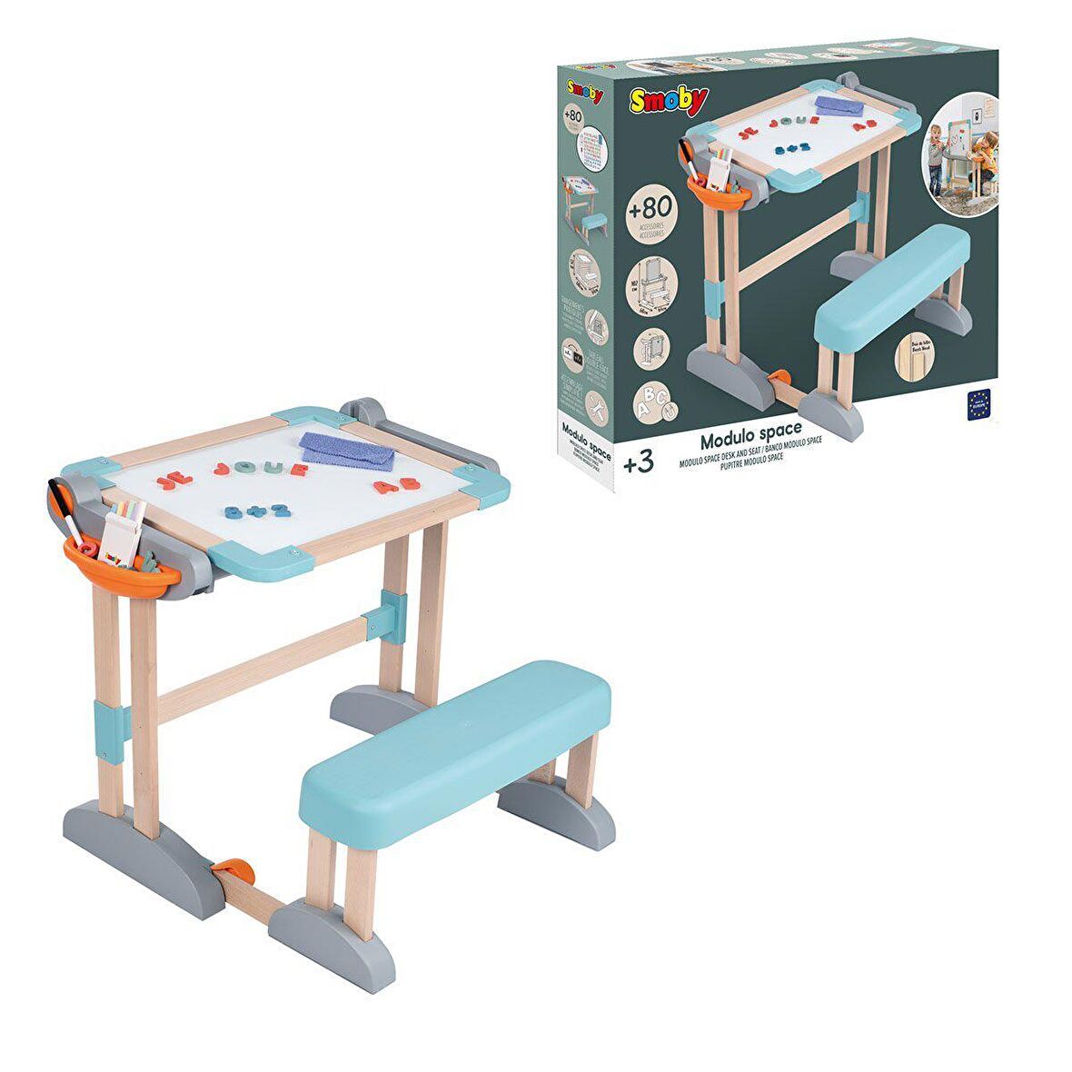 7600420304 Uzay  Çalışma Masa Seti -Smoby