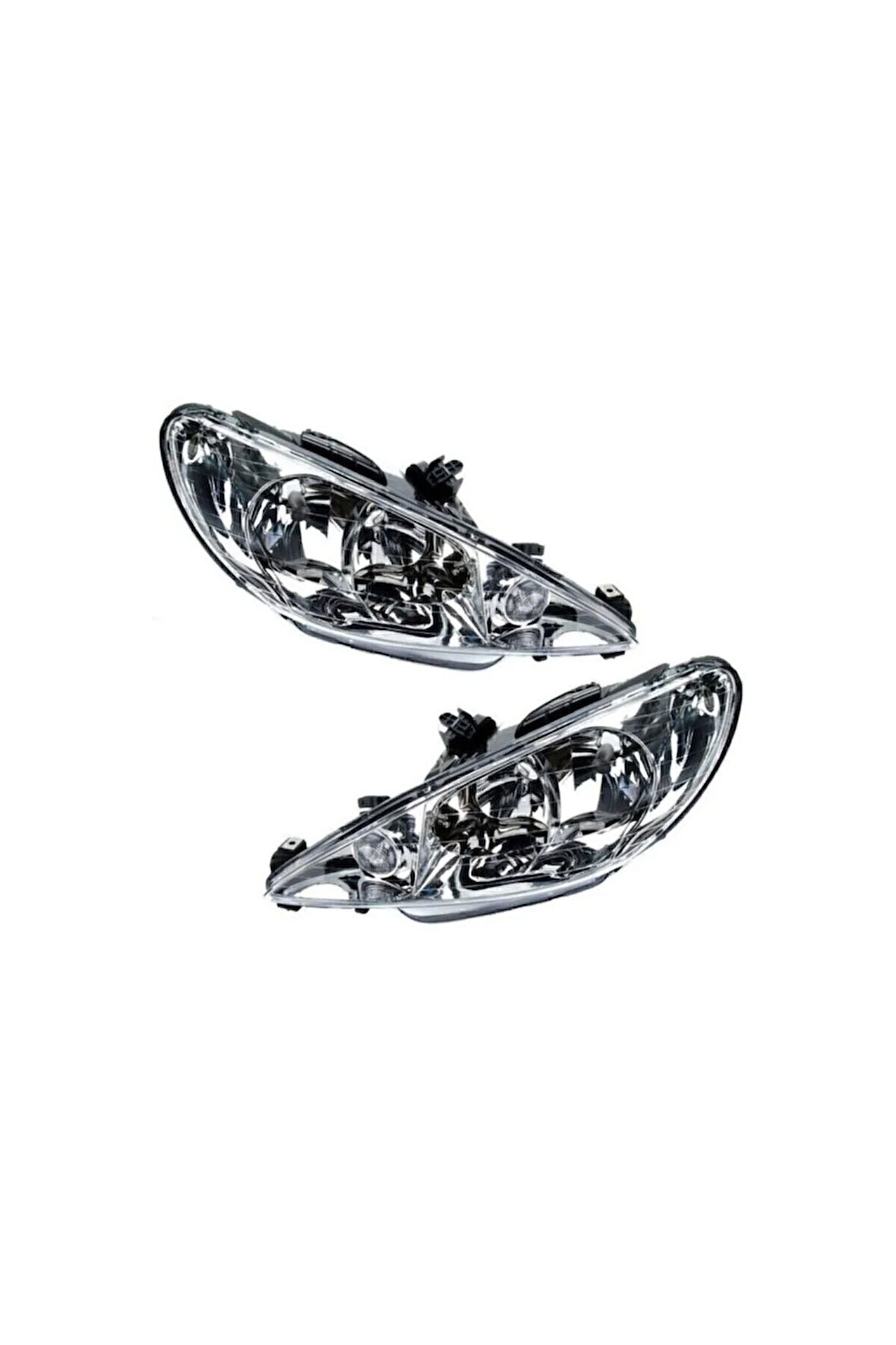 Peugeot 206 Sağ + Sol Ön Far Takımı Manuel Ayarlı 2003--2008