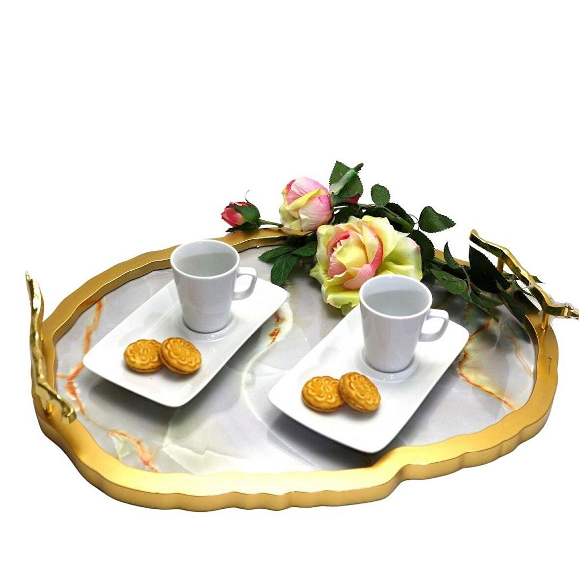 Especial Sidney 19cm Tekli Kahve Sunum Seti Dekorsuz