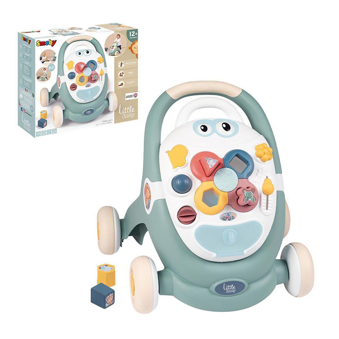 7600140304 Little Smoby 3IN1  Trotty Walker İlk Adım -Smoby FABBATOYS