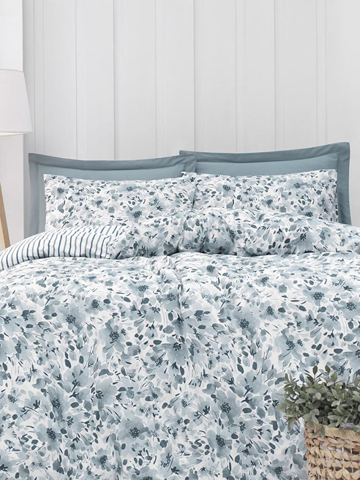 Çift Kişilik Nevresim Takımı Ranforce 200X220 Martellı On Cınnamon