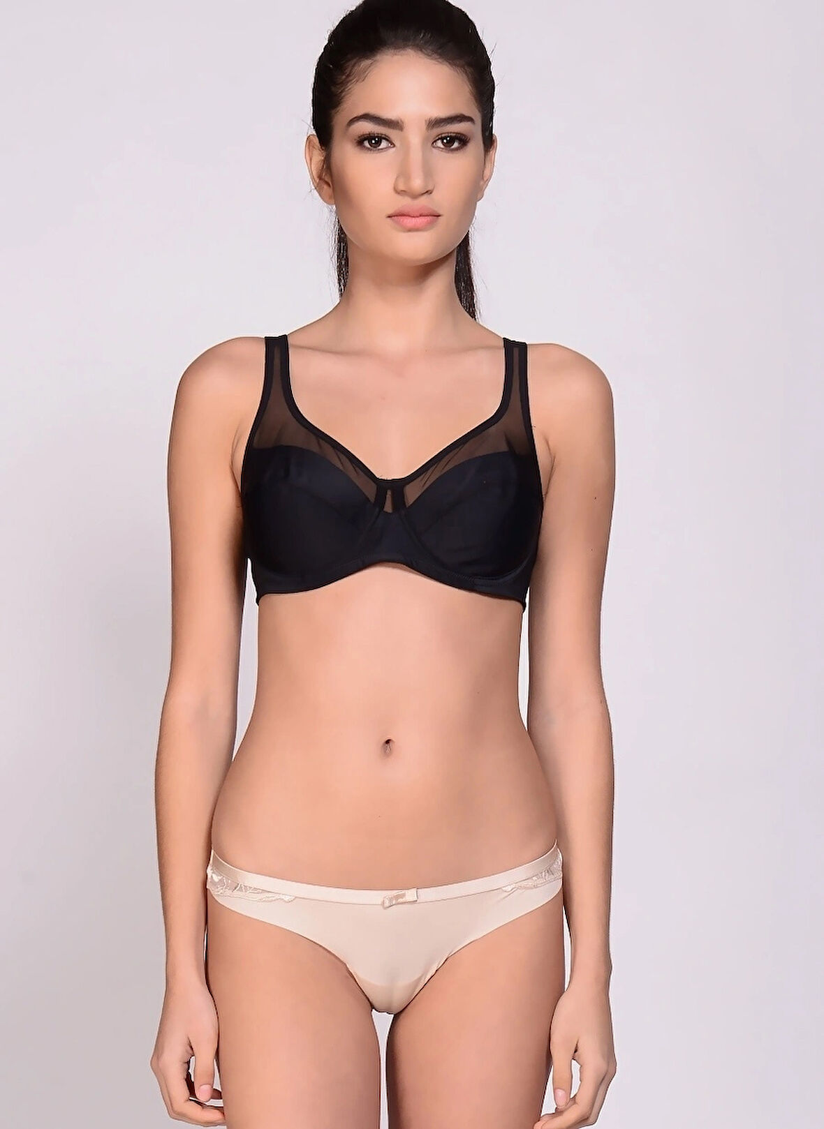 Siyah Kadın Balenli Sütyen  SG3983 DIM