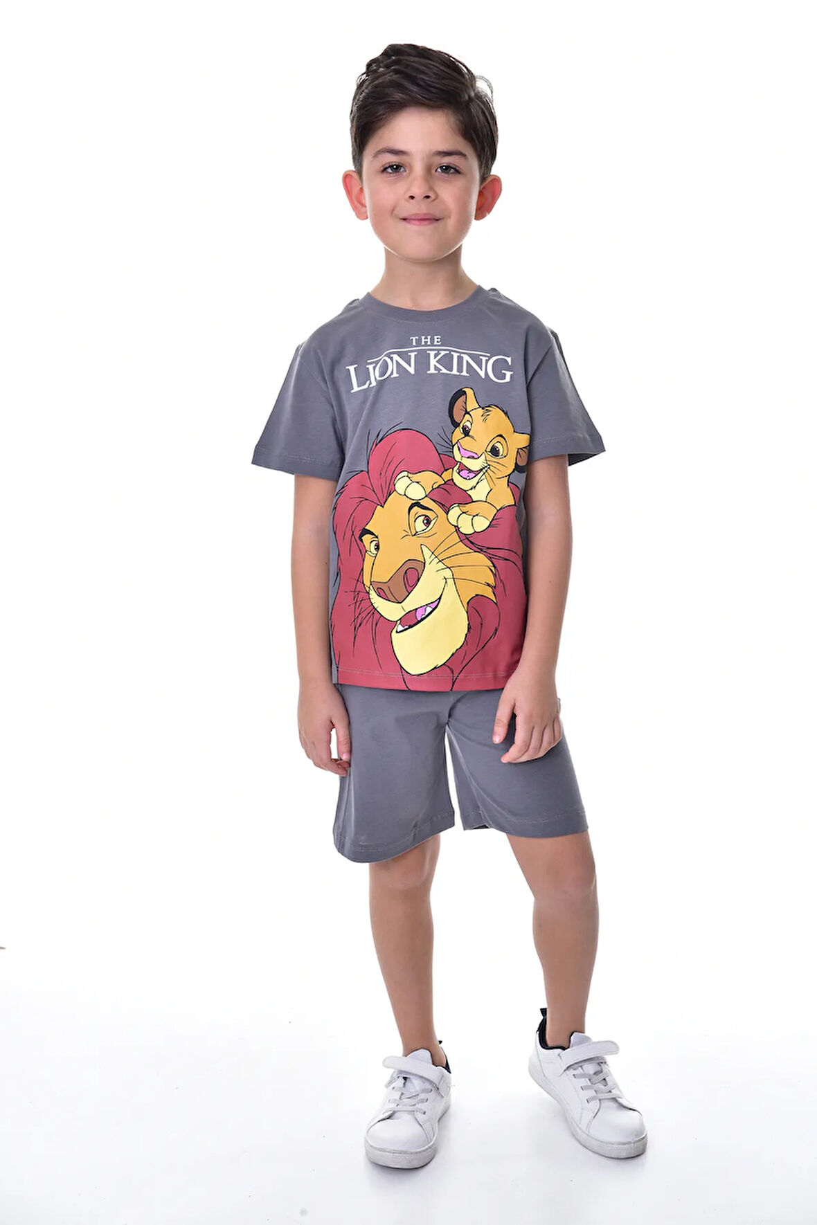 Lion King Baskılı 2'li Şort - T-Shirt Çocuk Takım