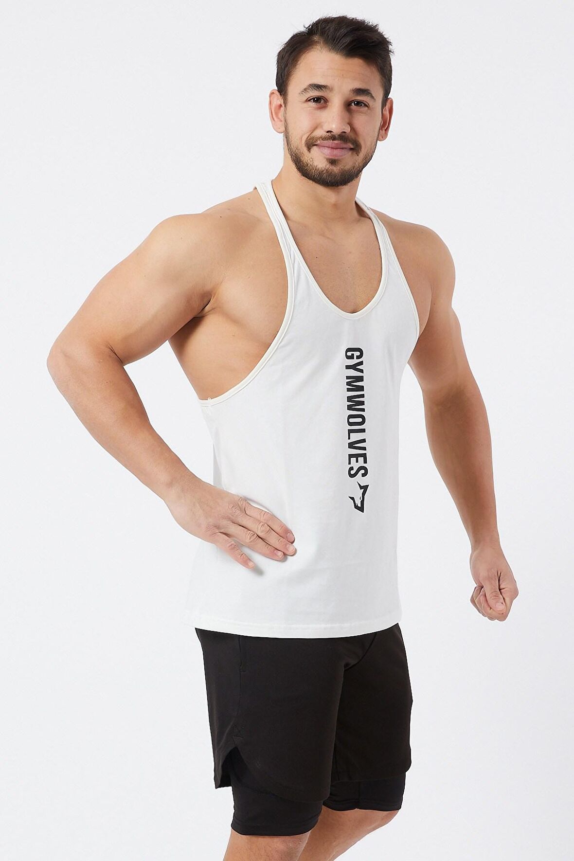 Gymwolves Erkek Spor Atleti İnce Askılı | Stringer | Workout Tanktop |