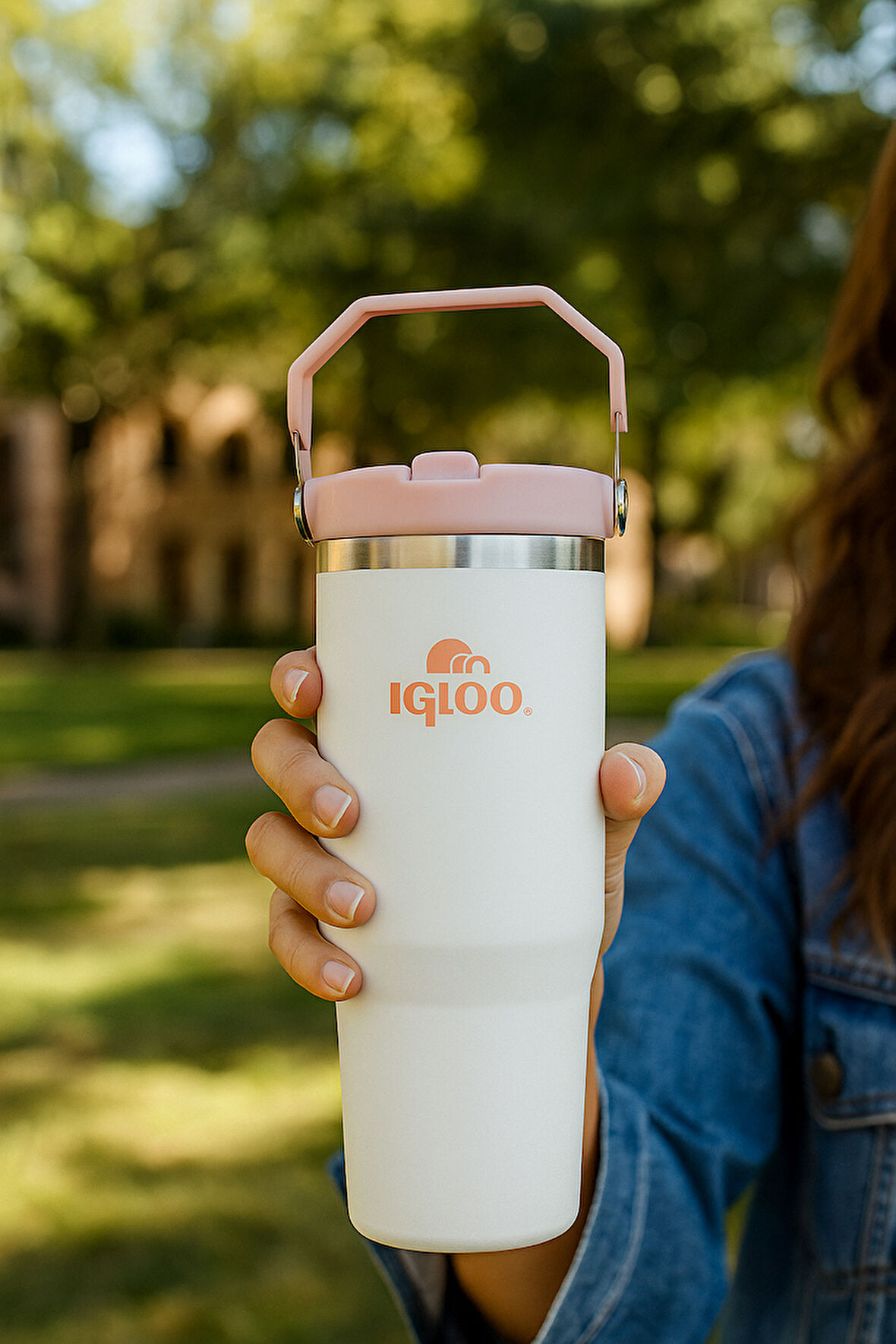 Igloo Powder Çelik Termos 900ml Pembe 12Saat Sıcak/18Saat Soğuk Saklama