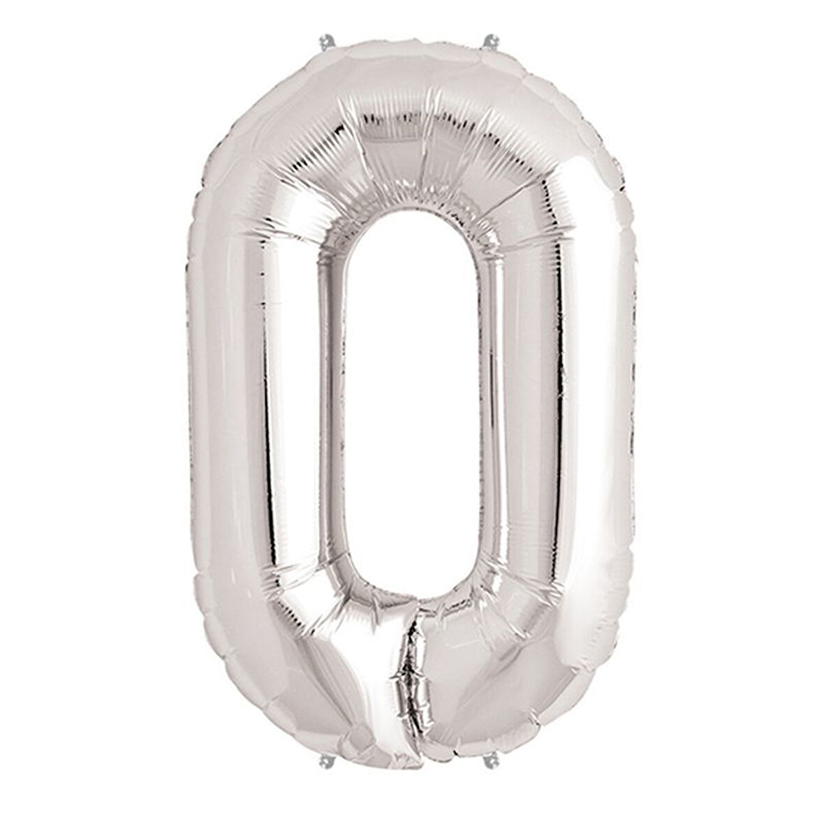 Parti Balon Keyfi için 0 Rakam Folyo Balon  40 INCH SILVER