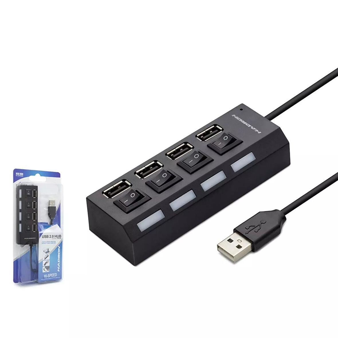 Bilgisayar Keyfi için 4 Çıkışlı USB Kablolu Çoklayıcı Hub