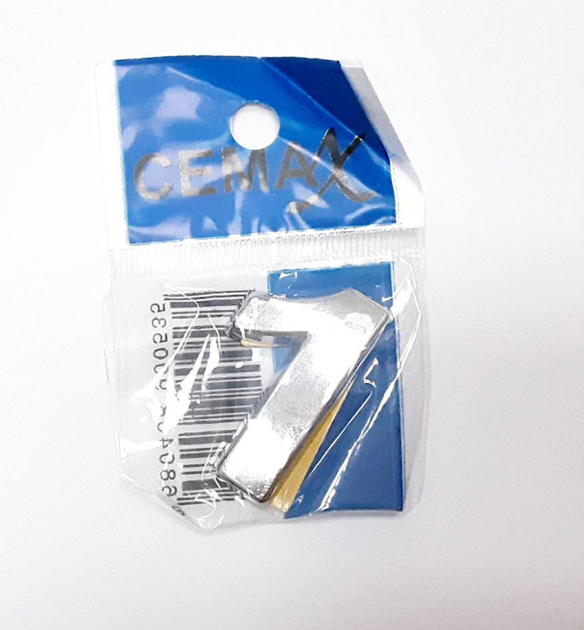 Büro Ev Dekoru için 4CM Krom Kaplı Plastik 1 No Kapı Numarası