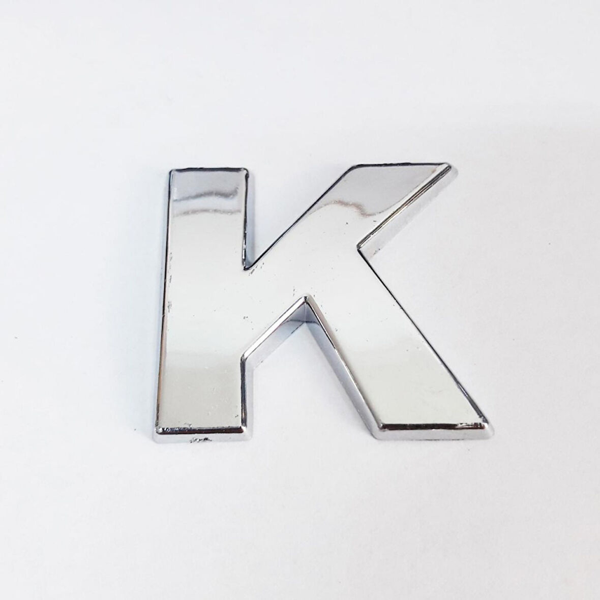 Büro Ev Dekoru için 9CM Yapışkanlı Krom K Harfi