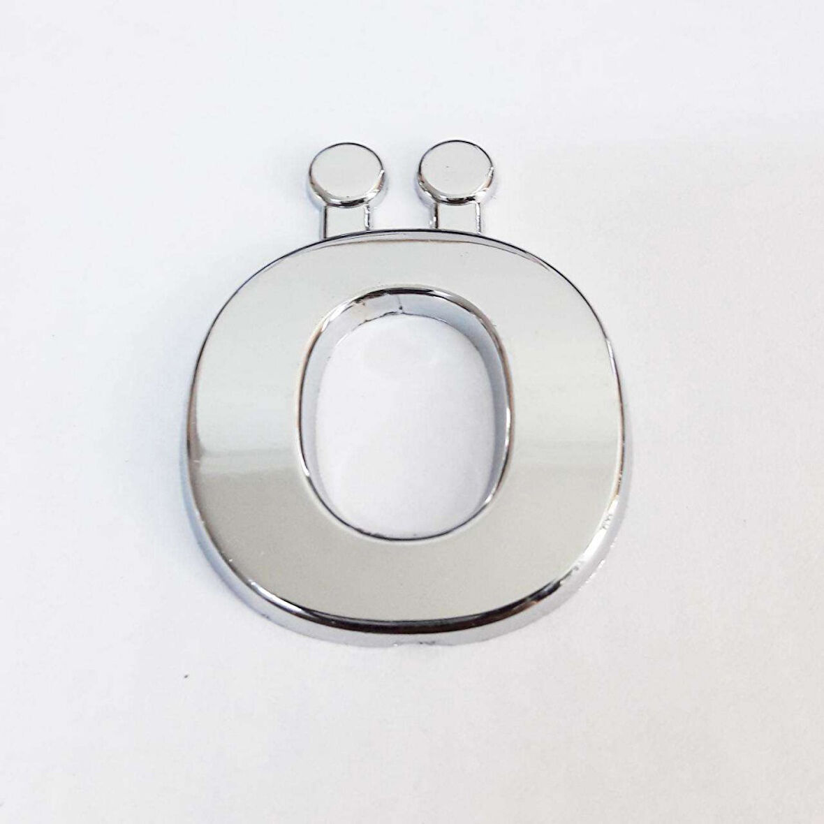 Büro Ev Dekoru için 9CM Yapışkanlı Krom Ö Harfi