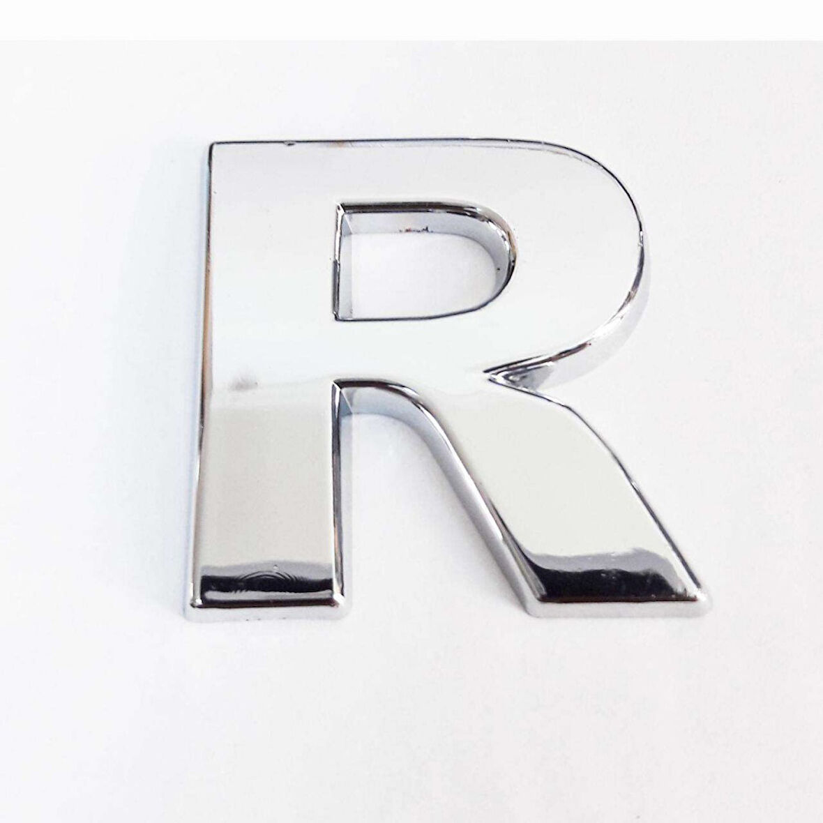 Büro Ev Dekoru için 9CM Yapışkanlı Krom R Harfi