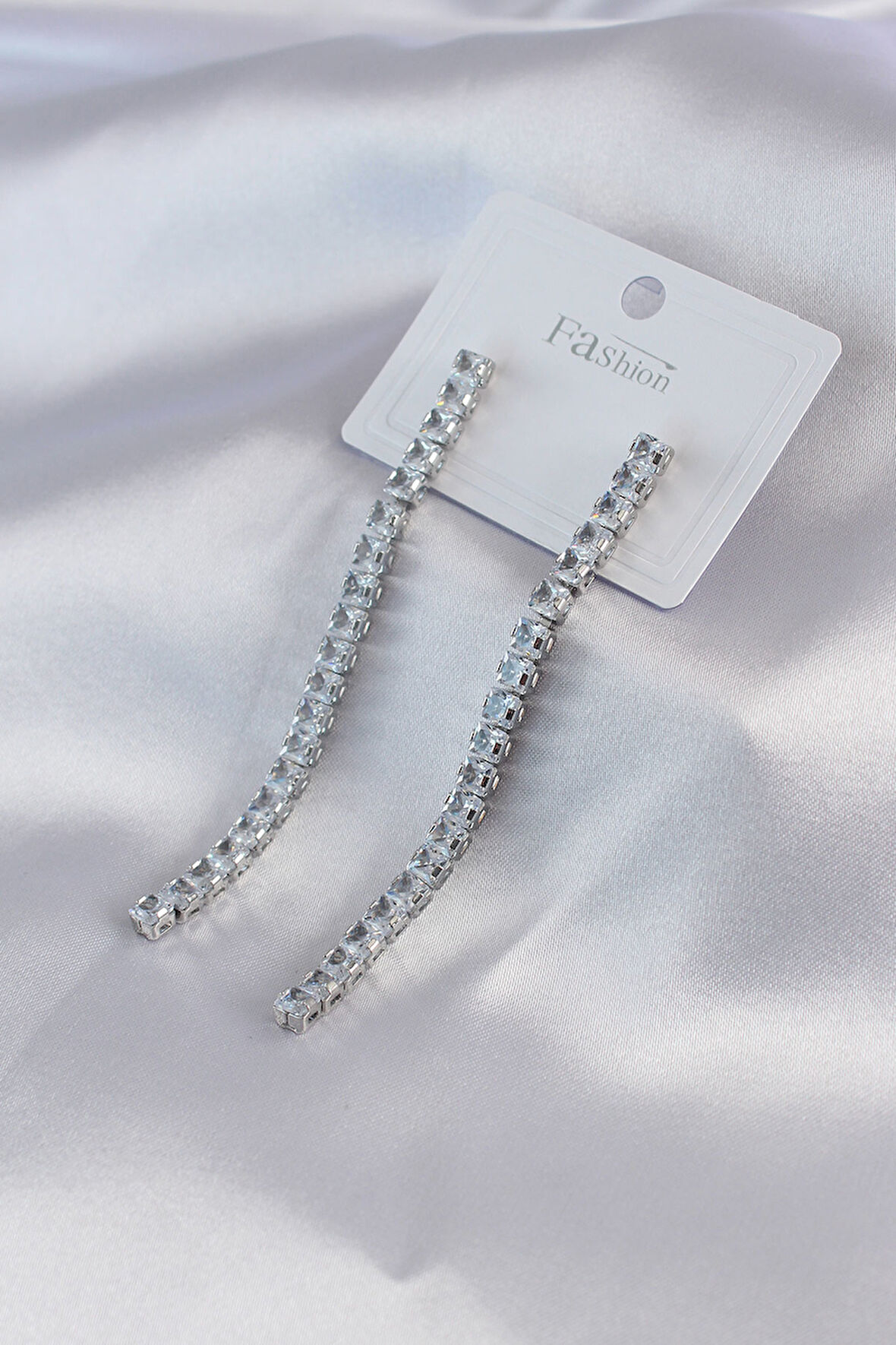 Zarif Kadın için Silver Zirkonlu Stil Küpe